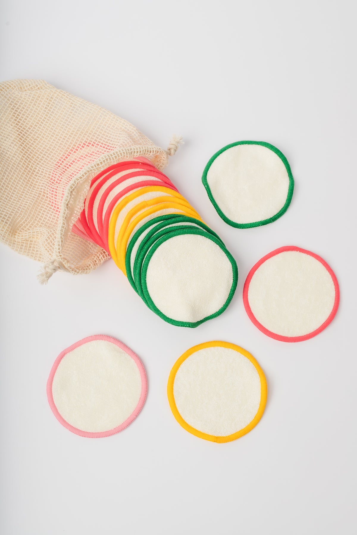 Nora Rose Reusable Organic Bamboo Cotton Makeup Remover Pads (20 Pack)