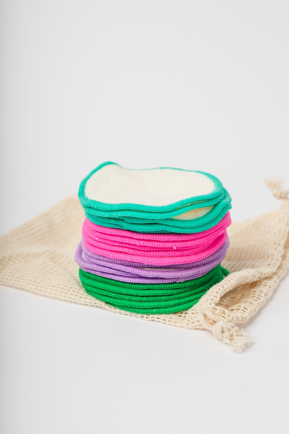 Nora Rose Reusable Organic Bamboo Cotton Makeup Remover Pads (20 Pack)