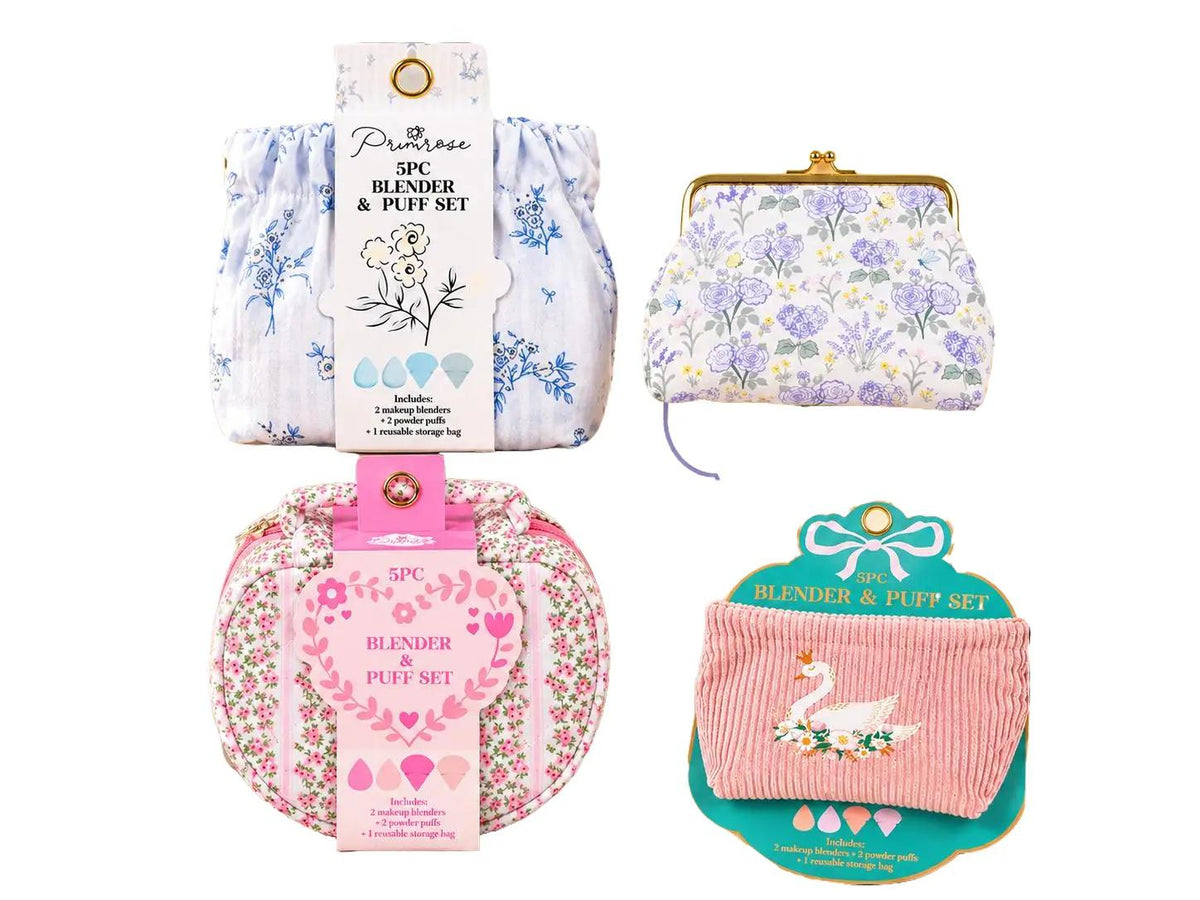 Primrose 5pc Powder Puff & Blender Set