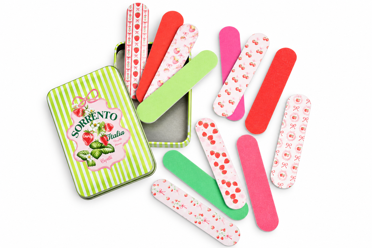 12pc mini nail files in tin