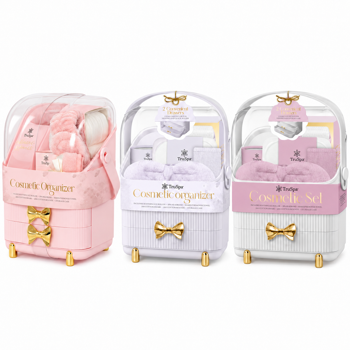 TruSpa Cosmetic Storage Caddy Set