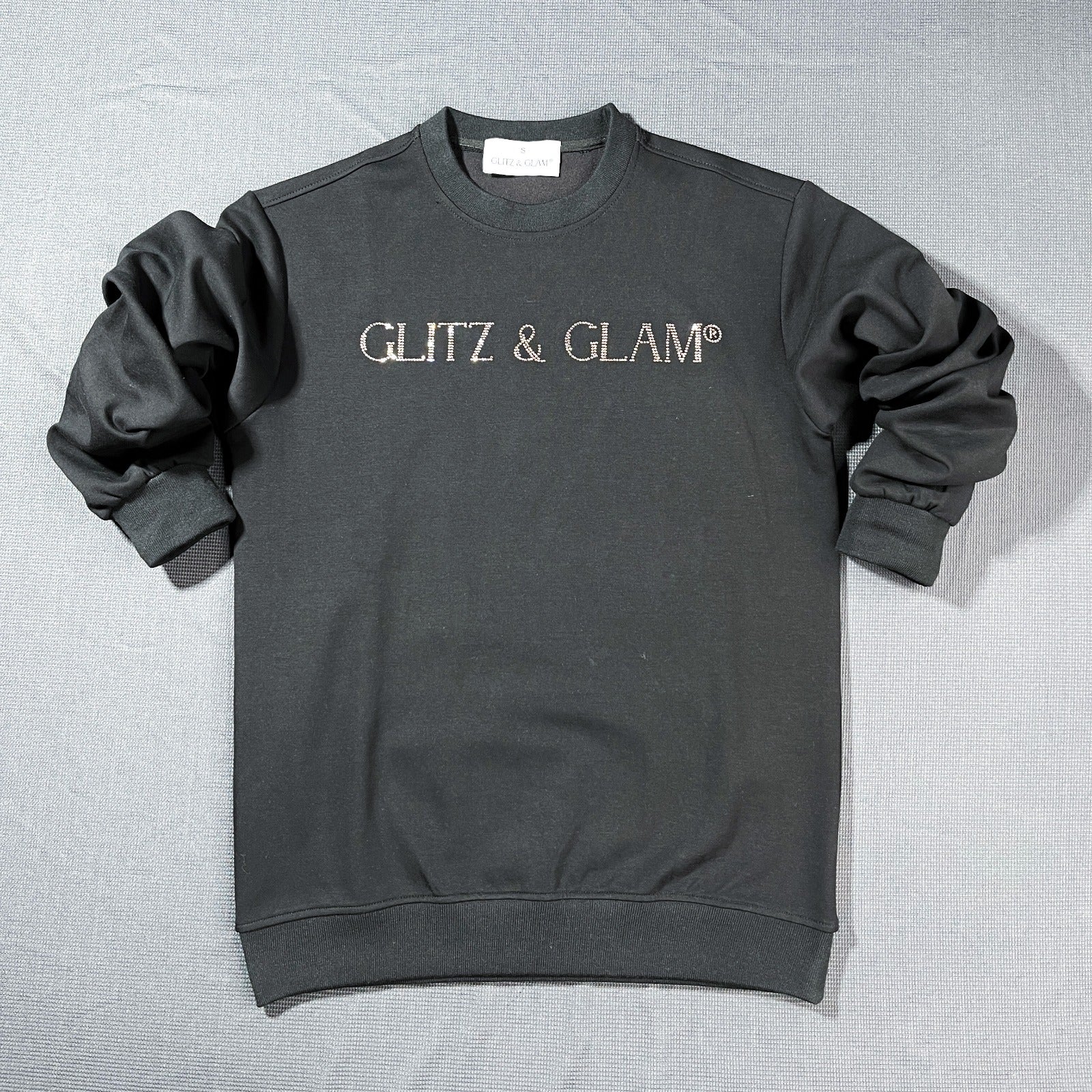 Glitz & Glam Crew Neck | Black