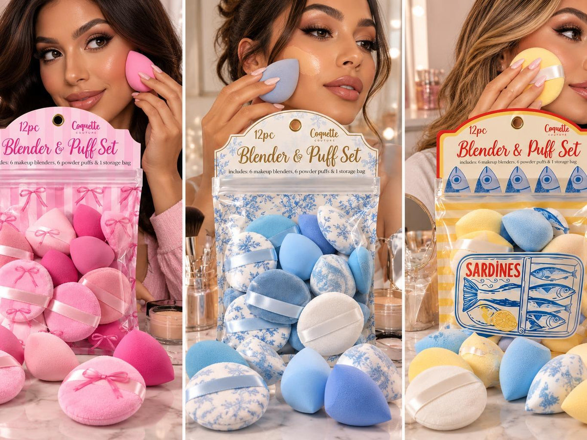 12pc Powder Puff & Blender Set