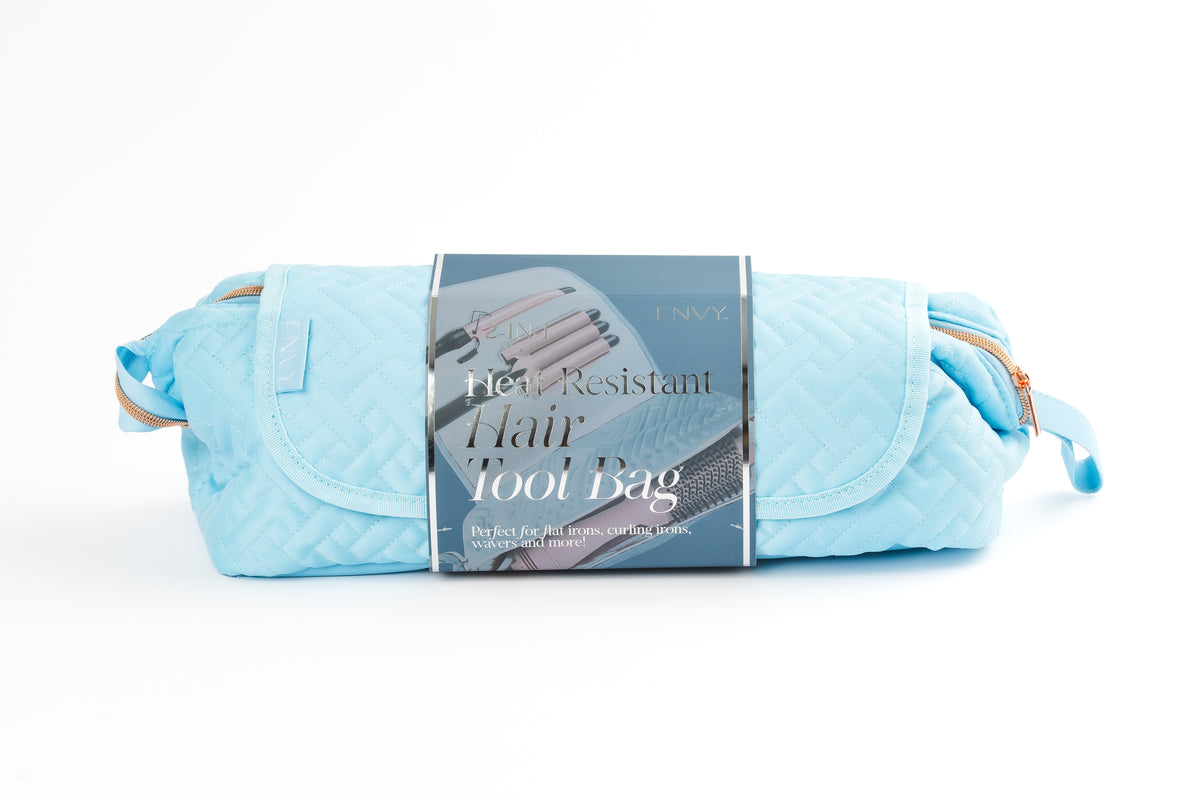 Envy 2-in-1 Heat Resistant Hair Tool Bag | Delicate Blue