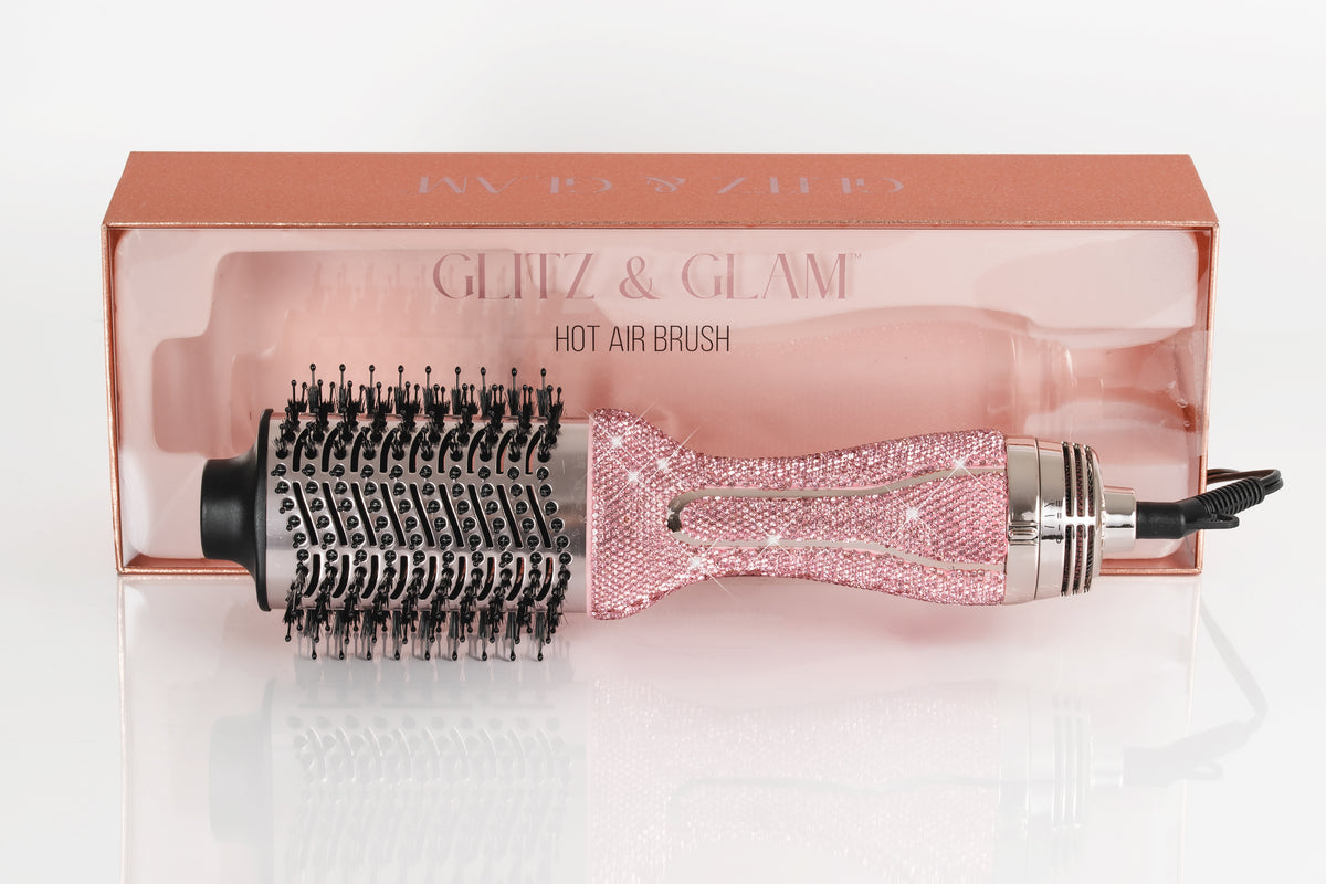 Pink Glitz & Glam hot air brush GG4395 with packaging