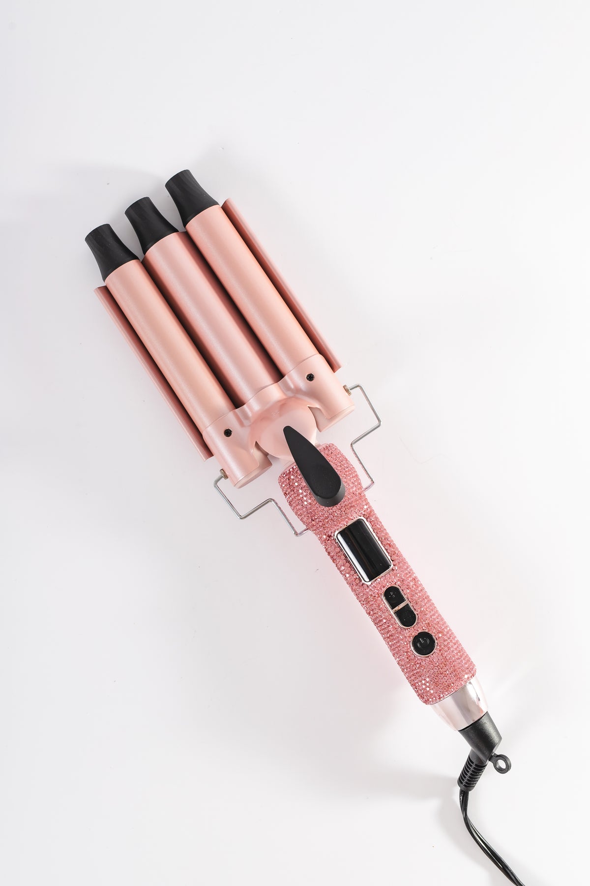 Pink Glitz & Glam Triple Barrel Hair Waver GG4394, full product view