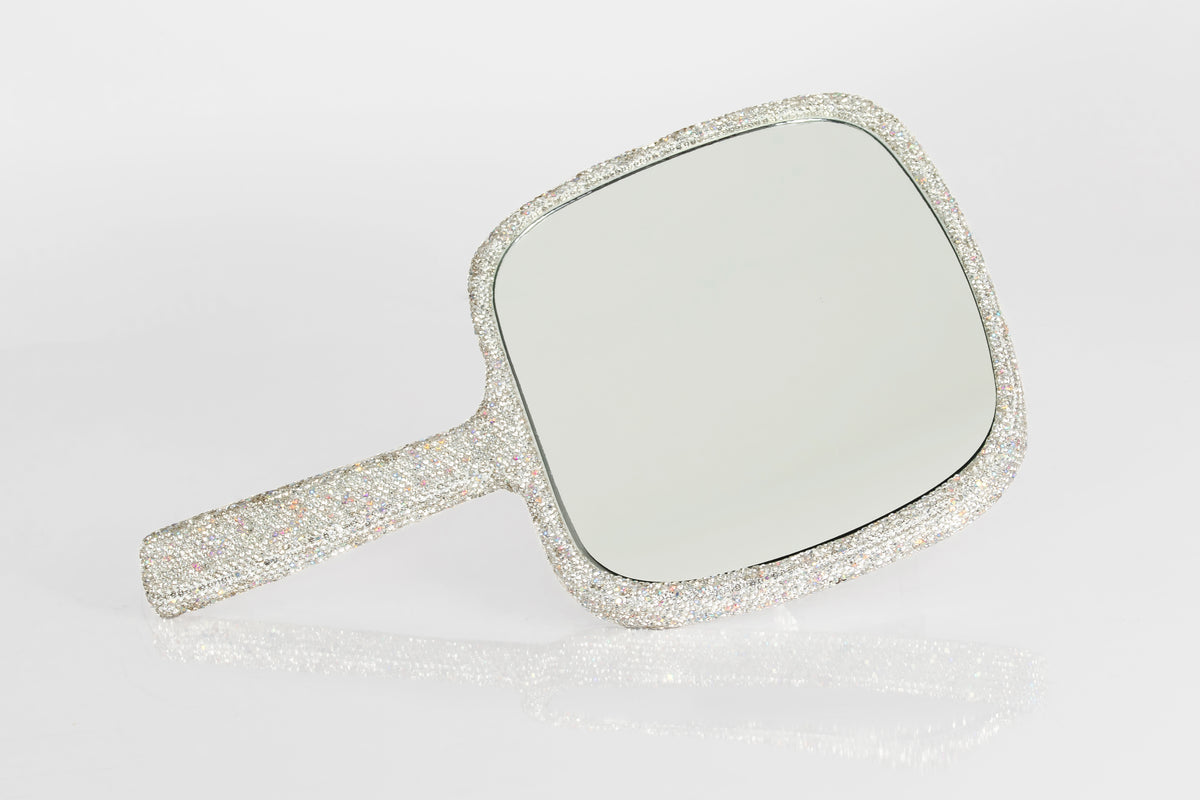 Silver GG4323 handheld mirror front reflective side