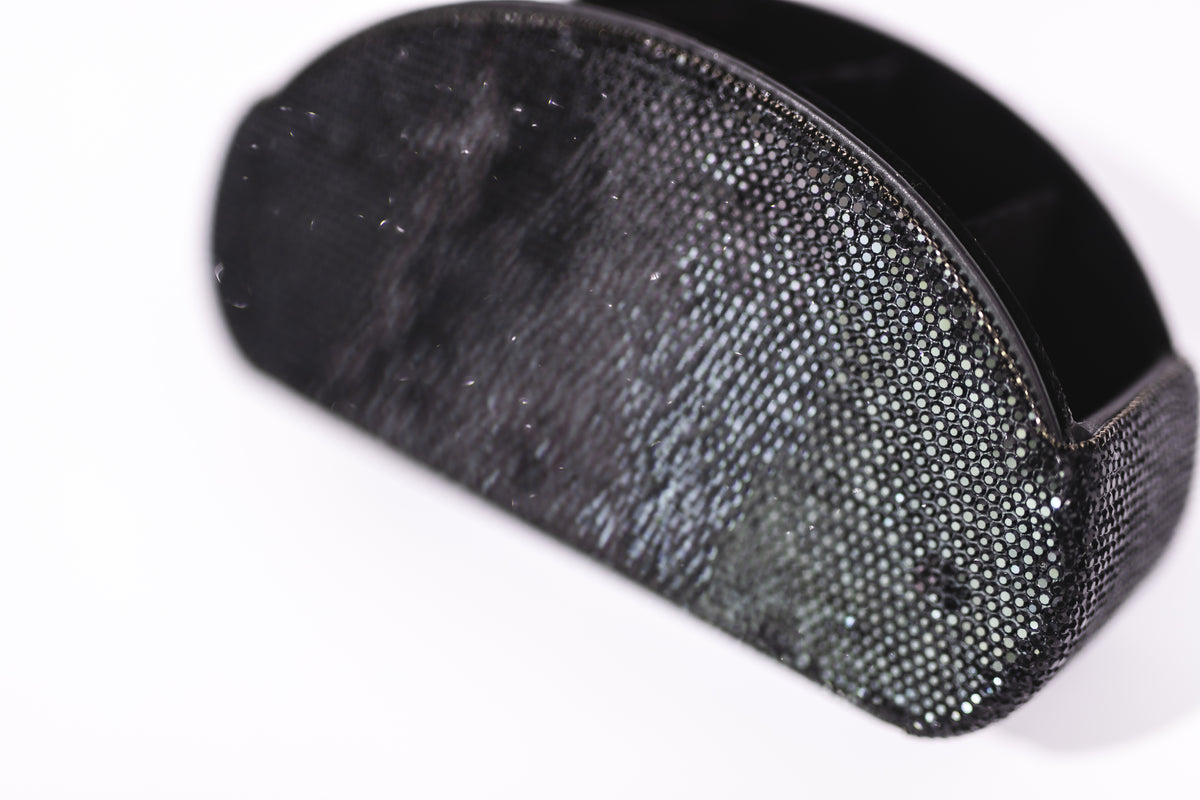 Black Glitz & Glam Half Moon Makeup Brush Holder | GG4693, product view 8