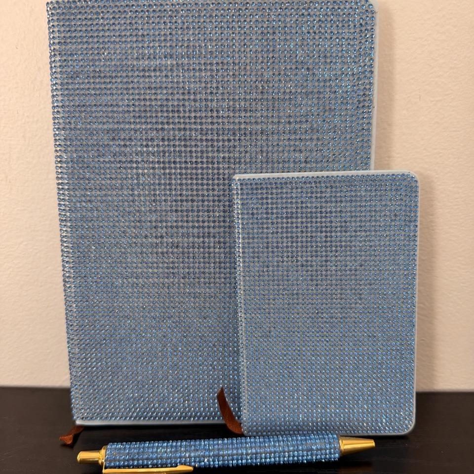 Diamond Studded Notebook & Pen Set