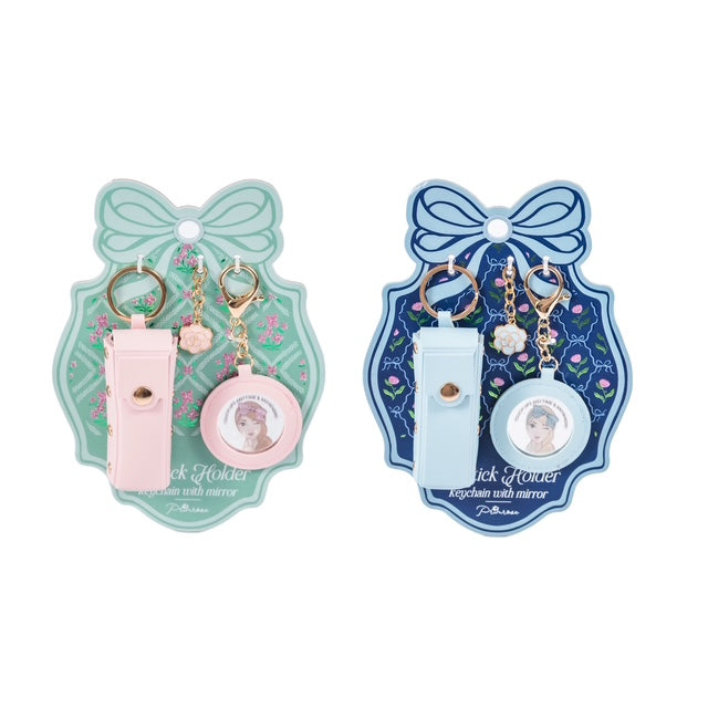 Primrose Lipstick Holder & Mirror Keychain