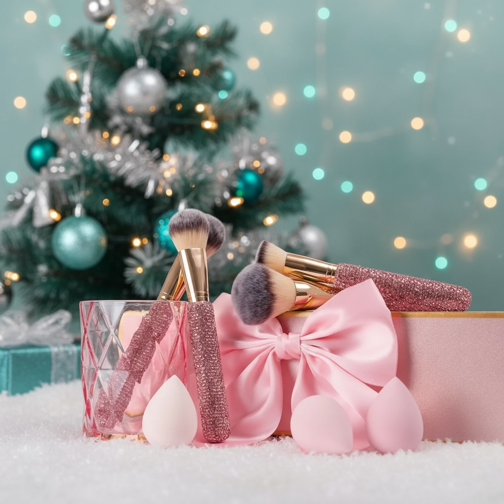 Pink Glitz & Glam | 8pc Oversized Essential Brush Set