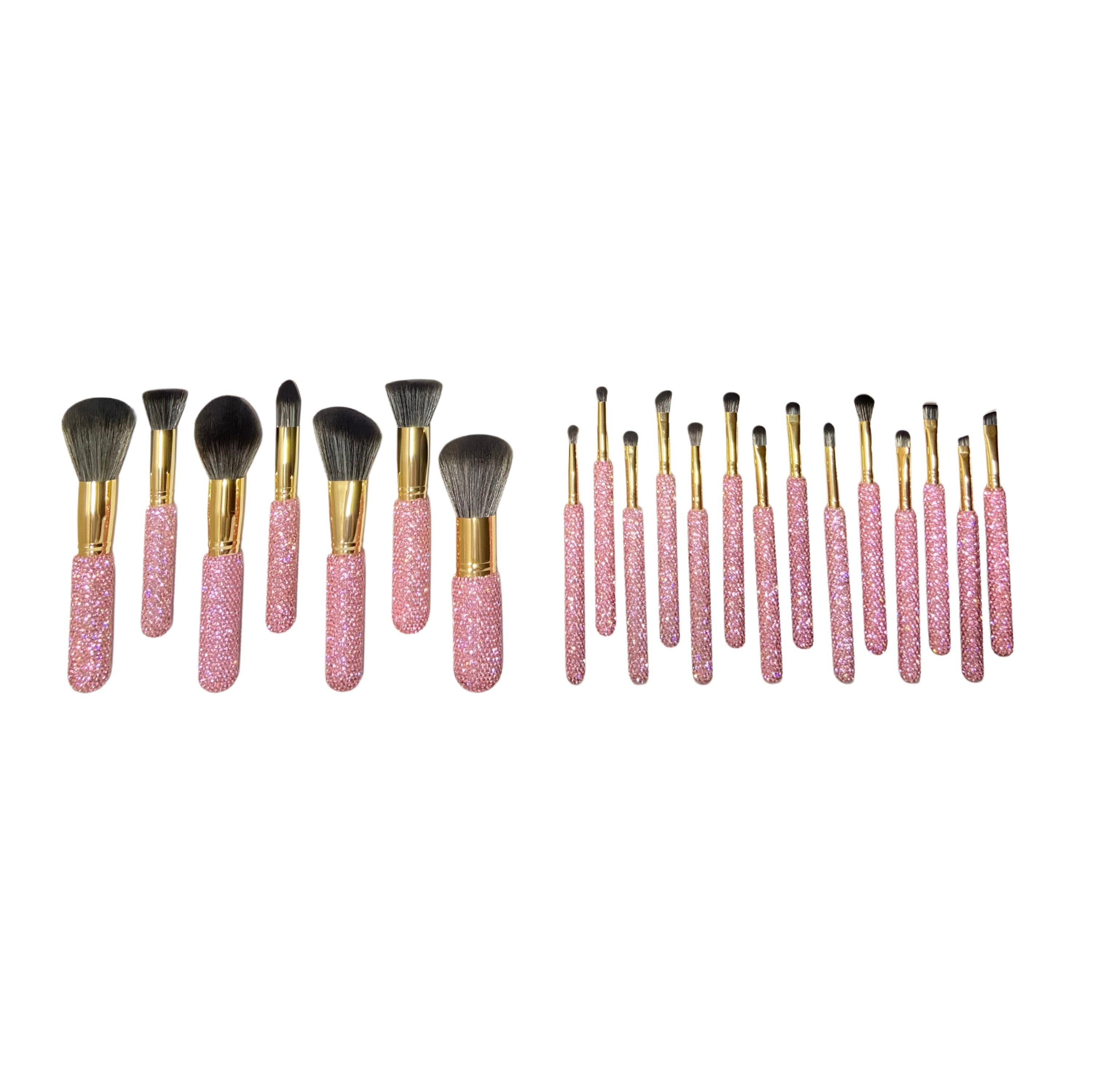 DUSTY ROSE PINK Mega Glitz & Glam | 30pc Essentials Collection Brush Set | GG4393