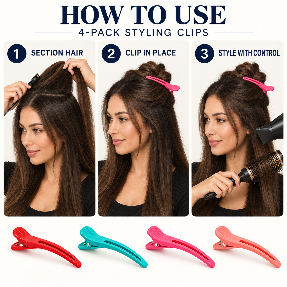 Styling Clips (4 Pack)