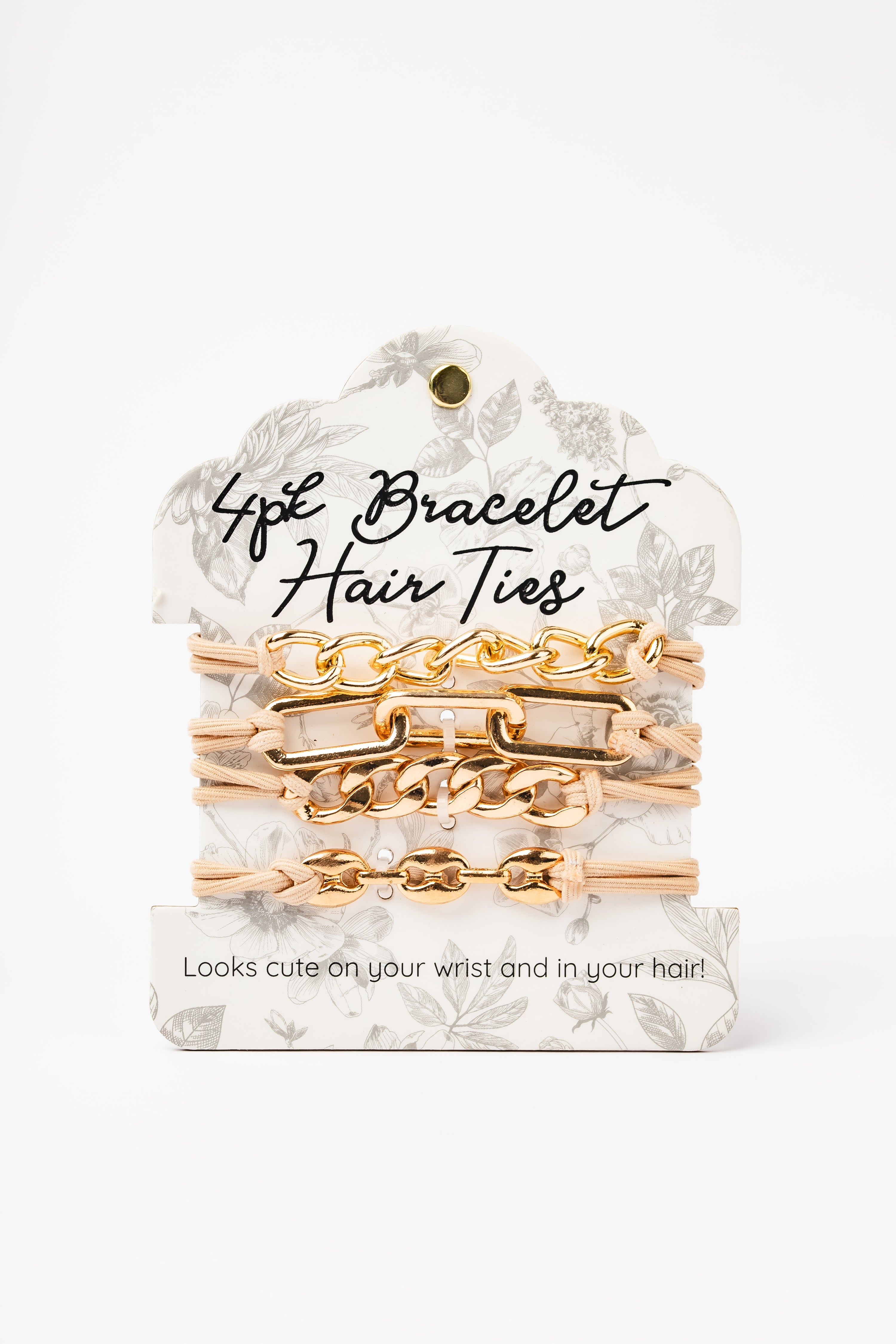 4pk Bracelet Hair Ties