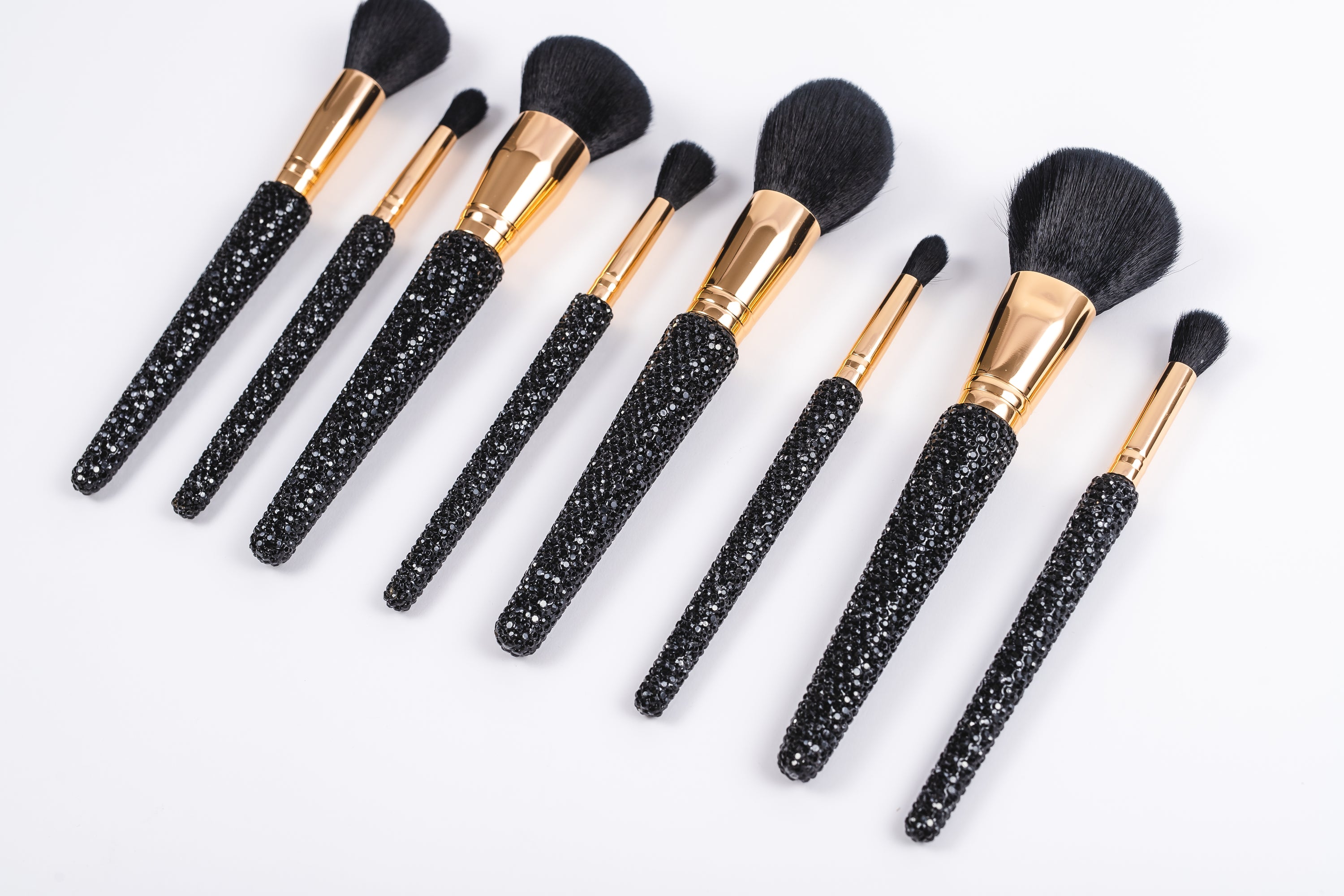 Chunky Black Tin Glitz & Glam | 10pc Essentials Collection Brush Set | GG4759
