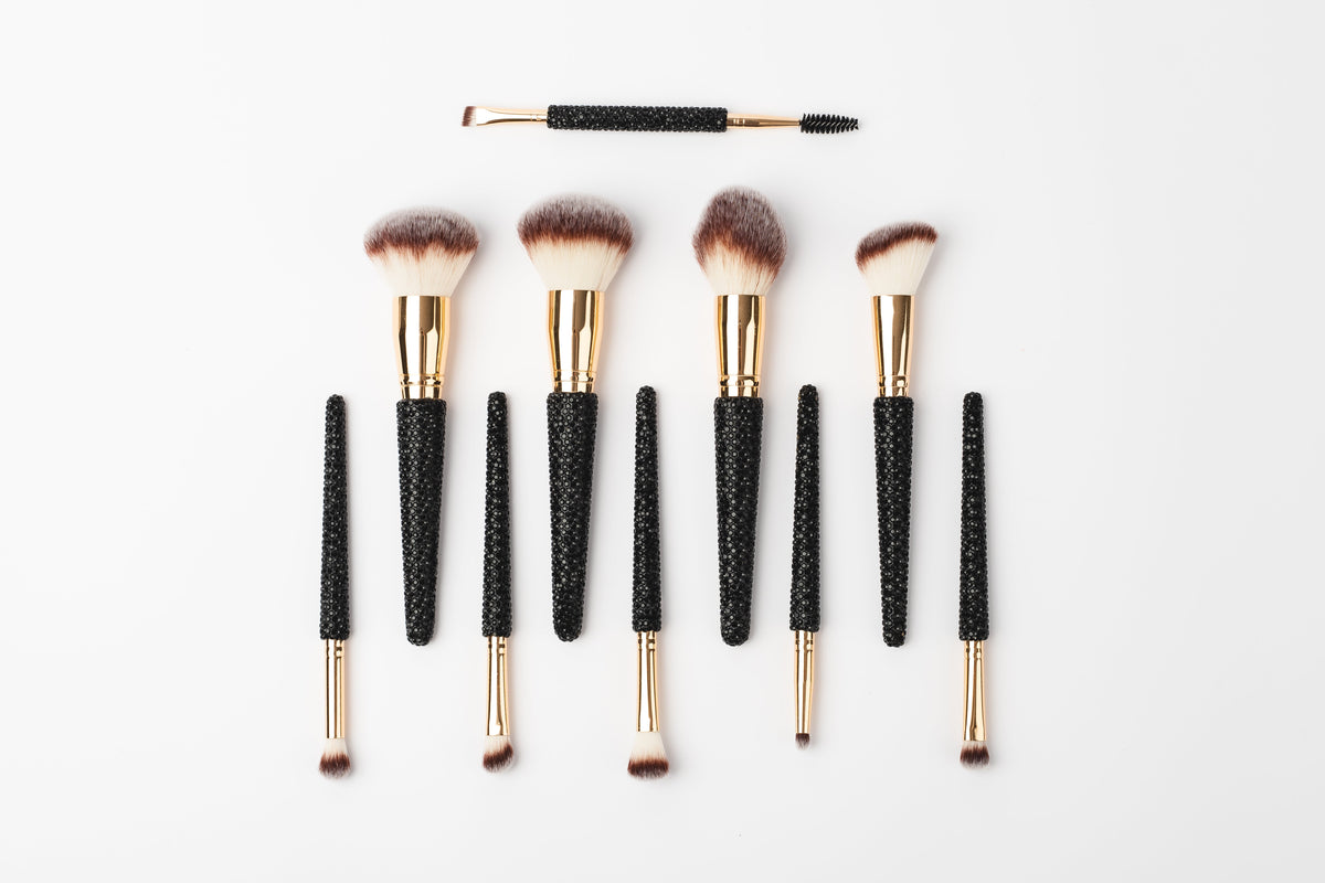 Black Bling GG4971 makeup brushes detail