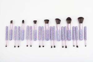 PEARL BLING Mega Glitz & Glam | 30pc Essentials Collection Brush Set | MU9690-B