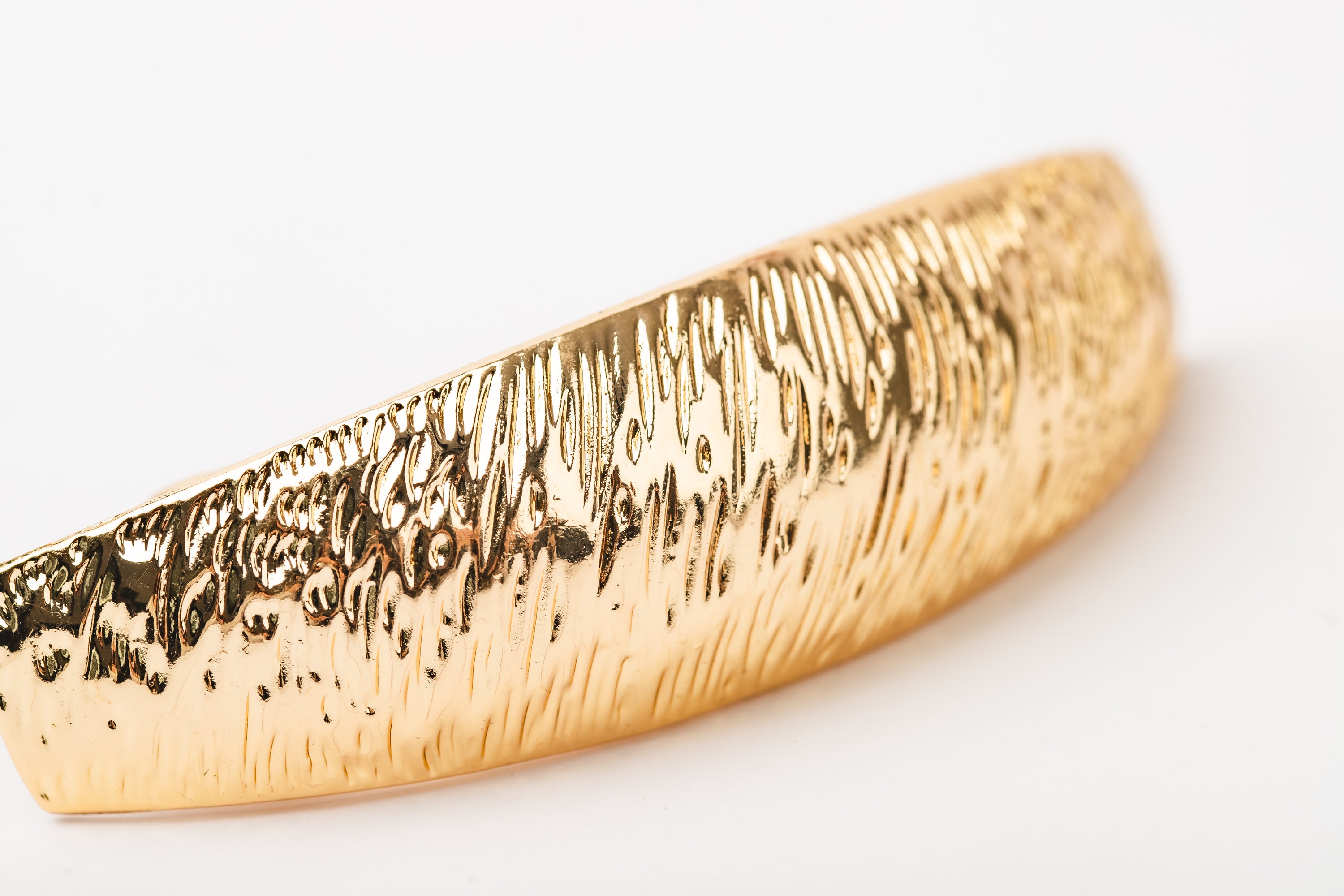 2pk GOLD/SILVER TEXTURED Barrettes