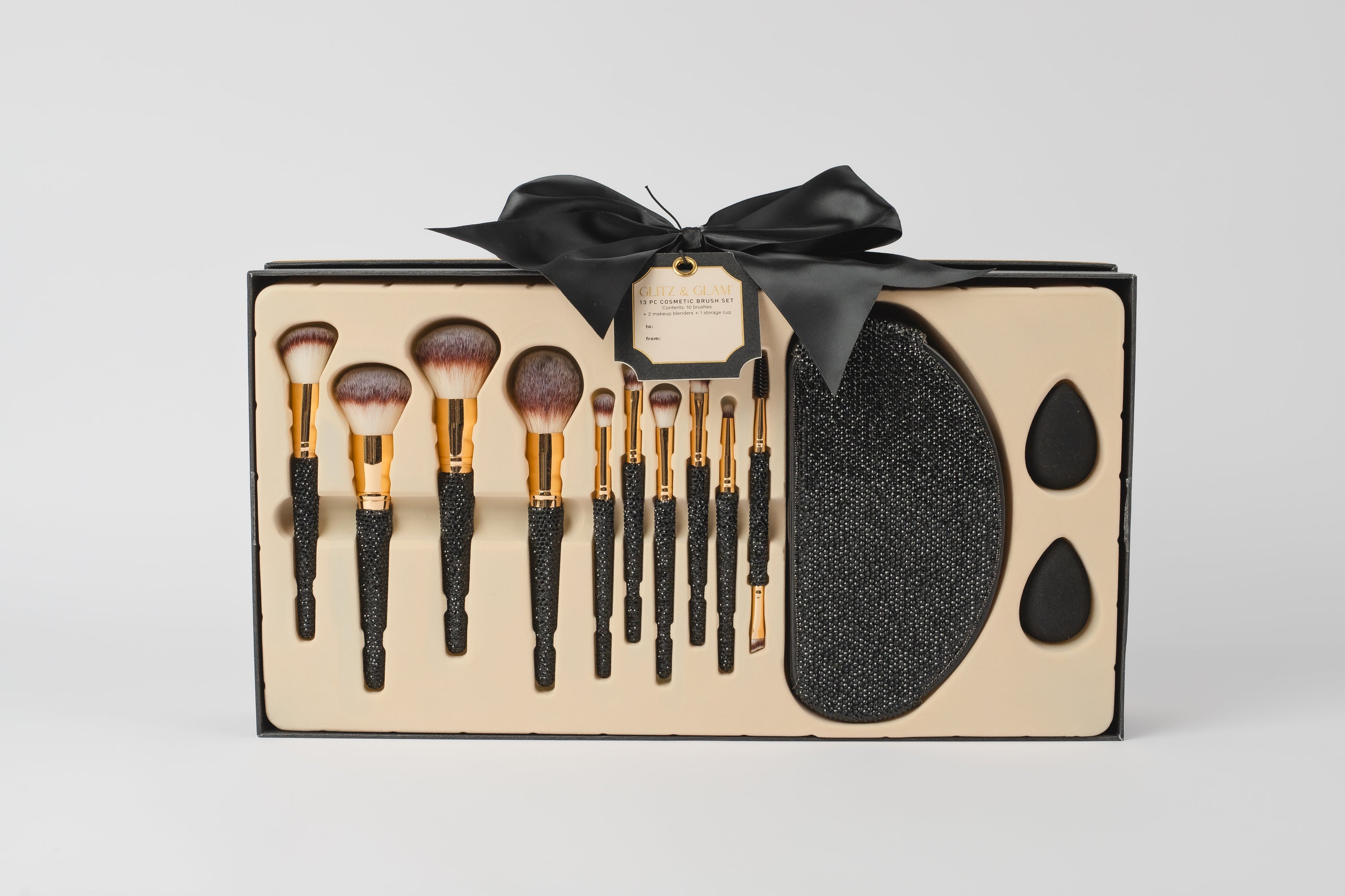 Pre-order | BLACK BLING Glitz & Glam | 13pc Makeup Brush Set | GG4971