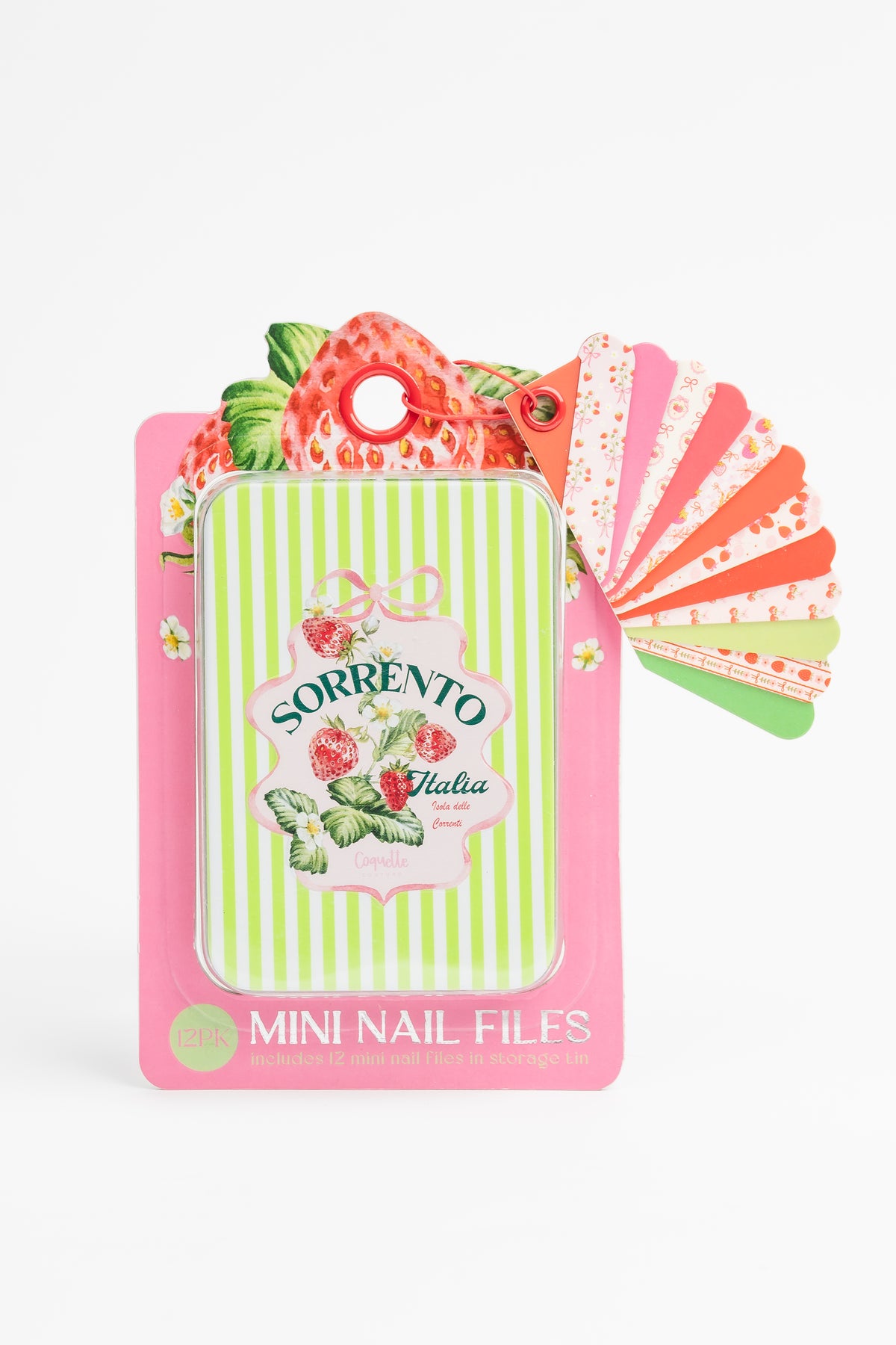 12pc mini nail files in tin