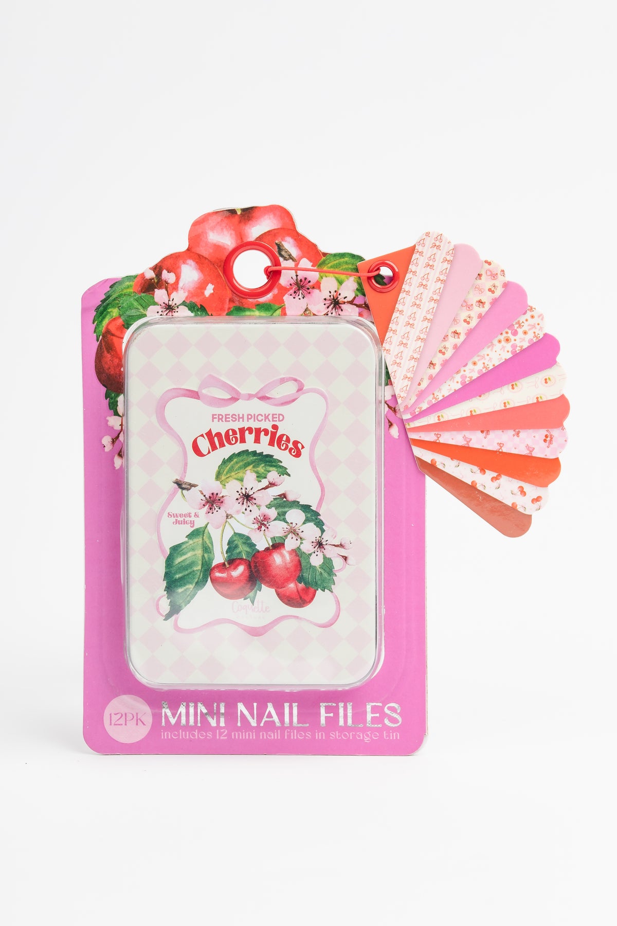 12pc mini nail files in tin