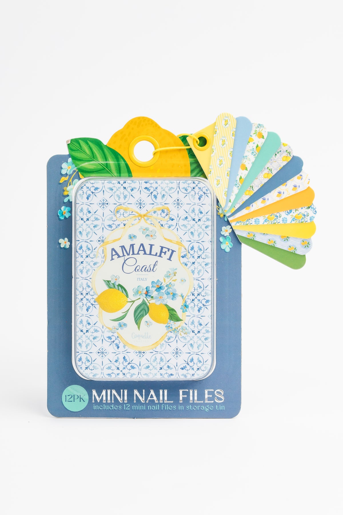 12pc mini nail files in tin