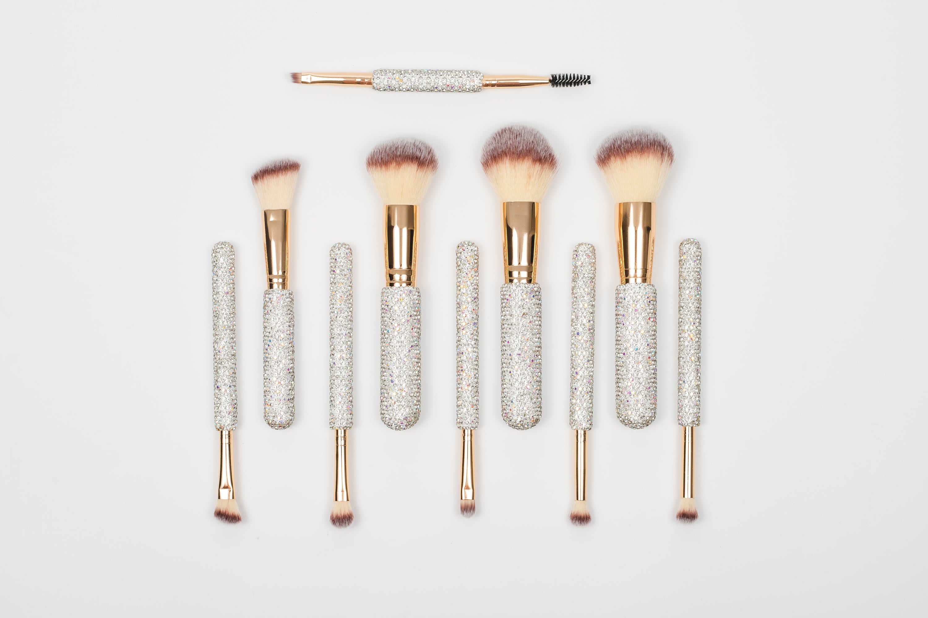 PRE-ORDER | SILVER BLING Glitz & Glam | 13pc Makeup Brush Set | GG4673