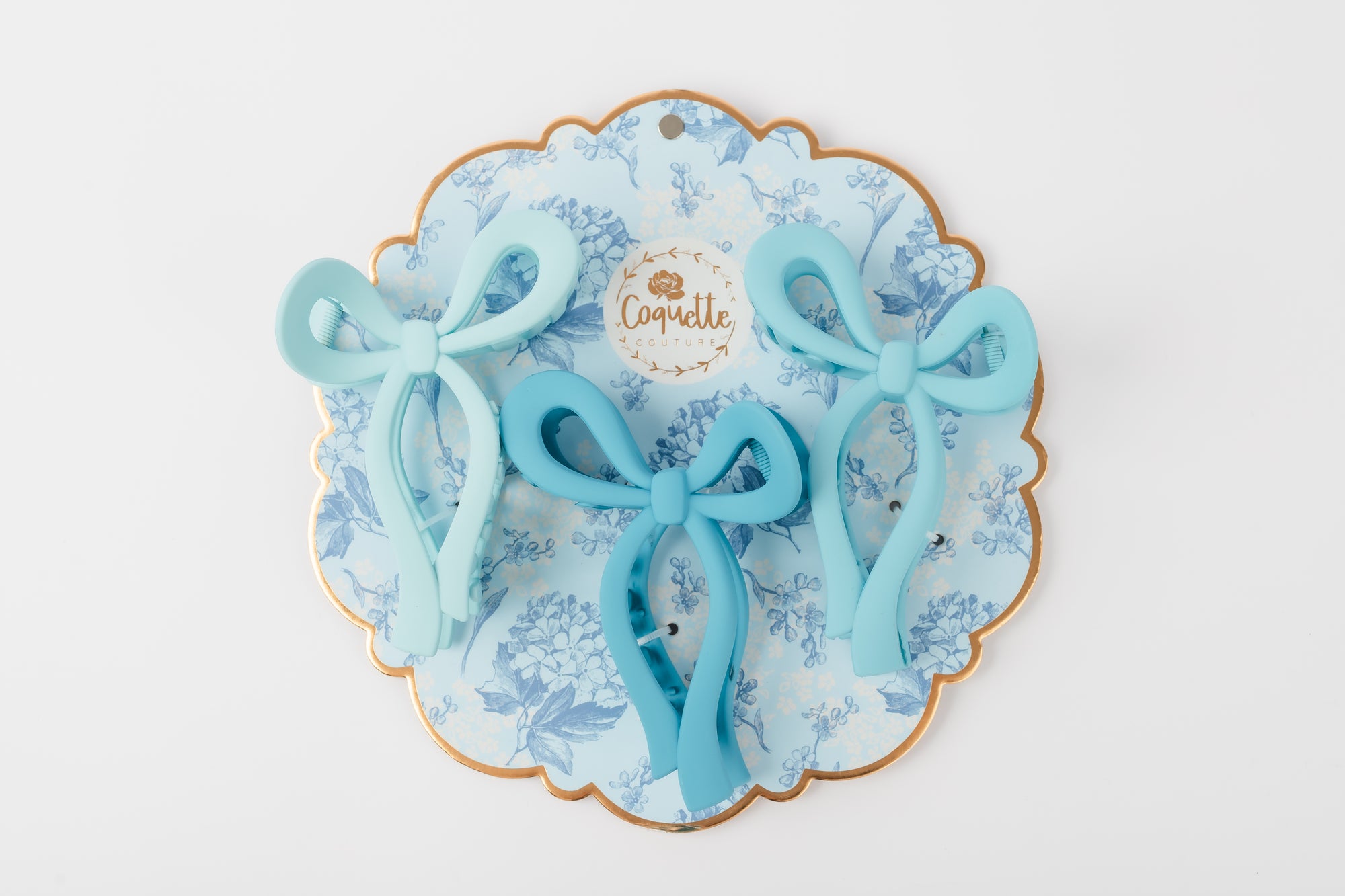 Coquette Couture 3pk Hair Bow Clips