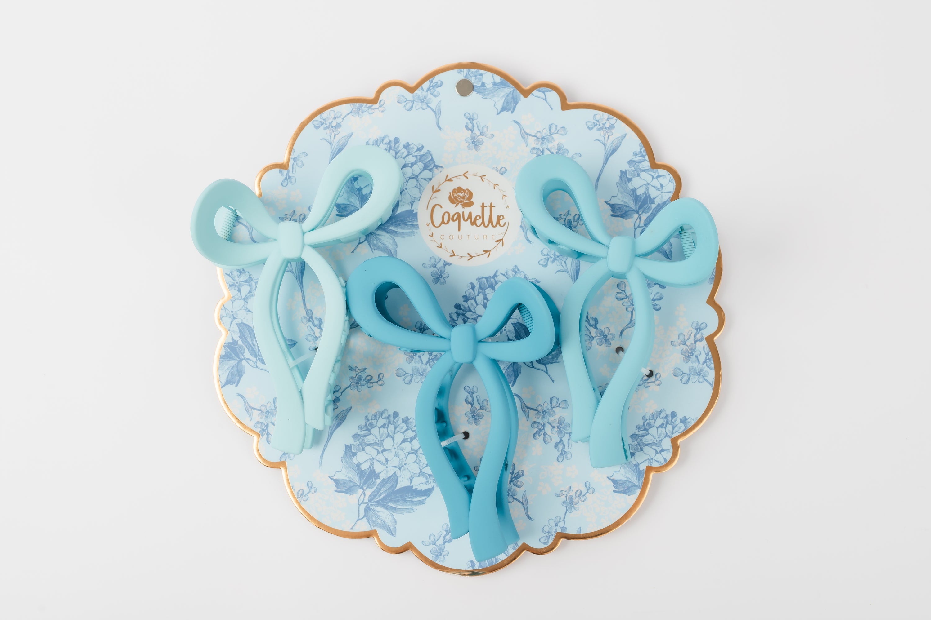 Coquette Couture 3pk Hair Bow Clips