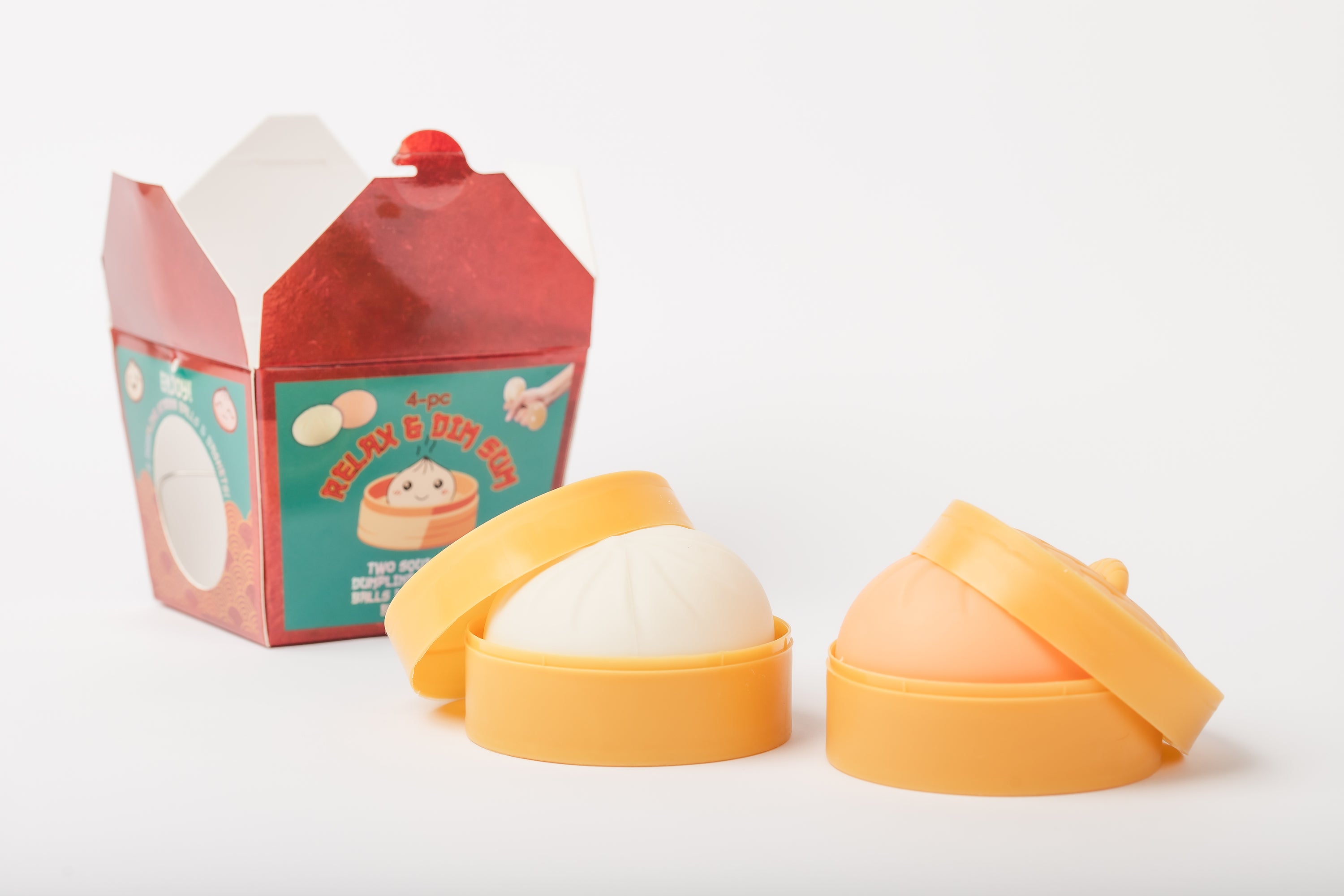 4pc Relax & Dim Sum Stress Balls