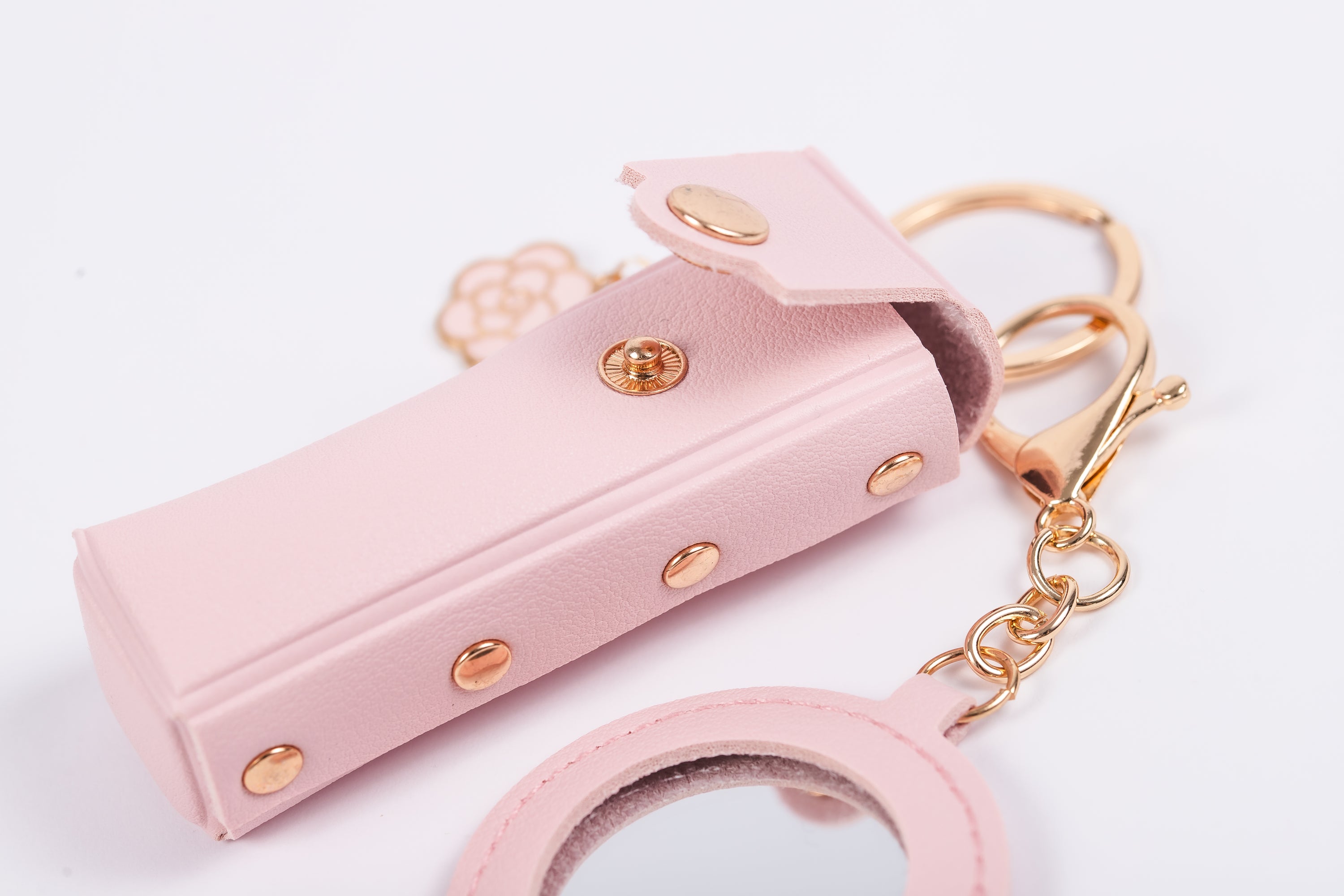 Primrose Lipstick Holder & Mirror Keychain