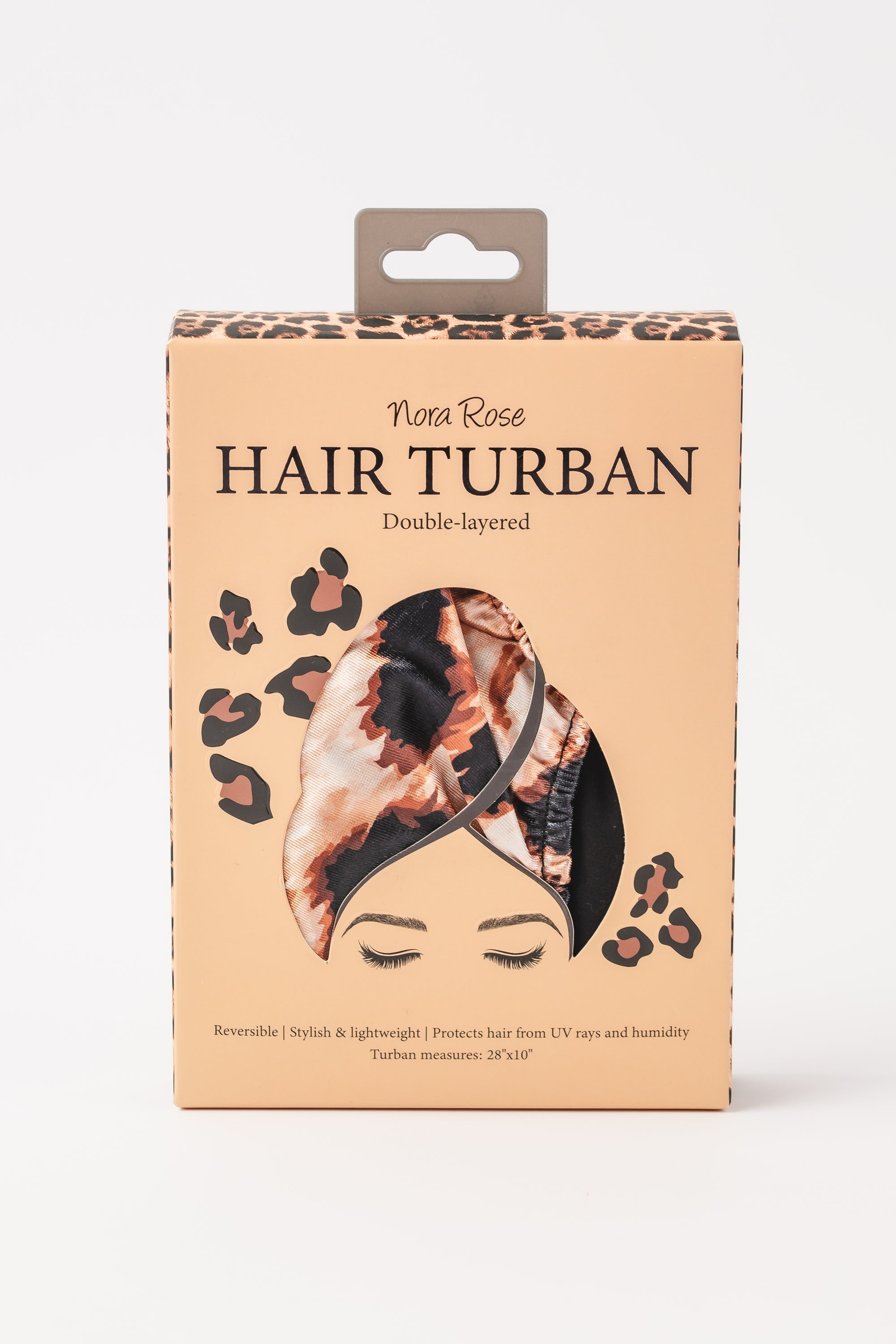 Nora Rose Double-Layered Satin & Bamboo Hair Turban