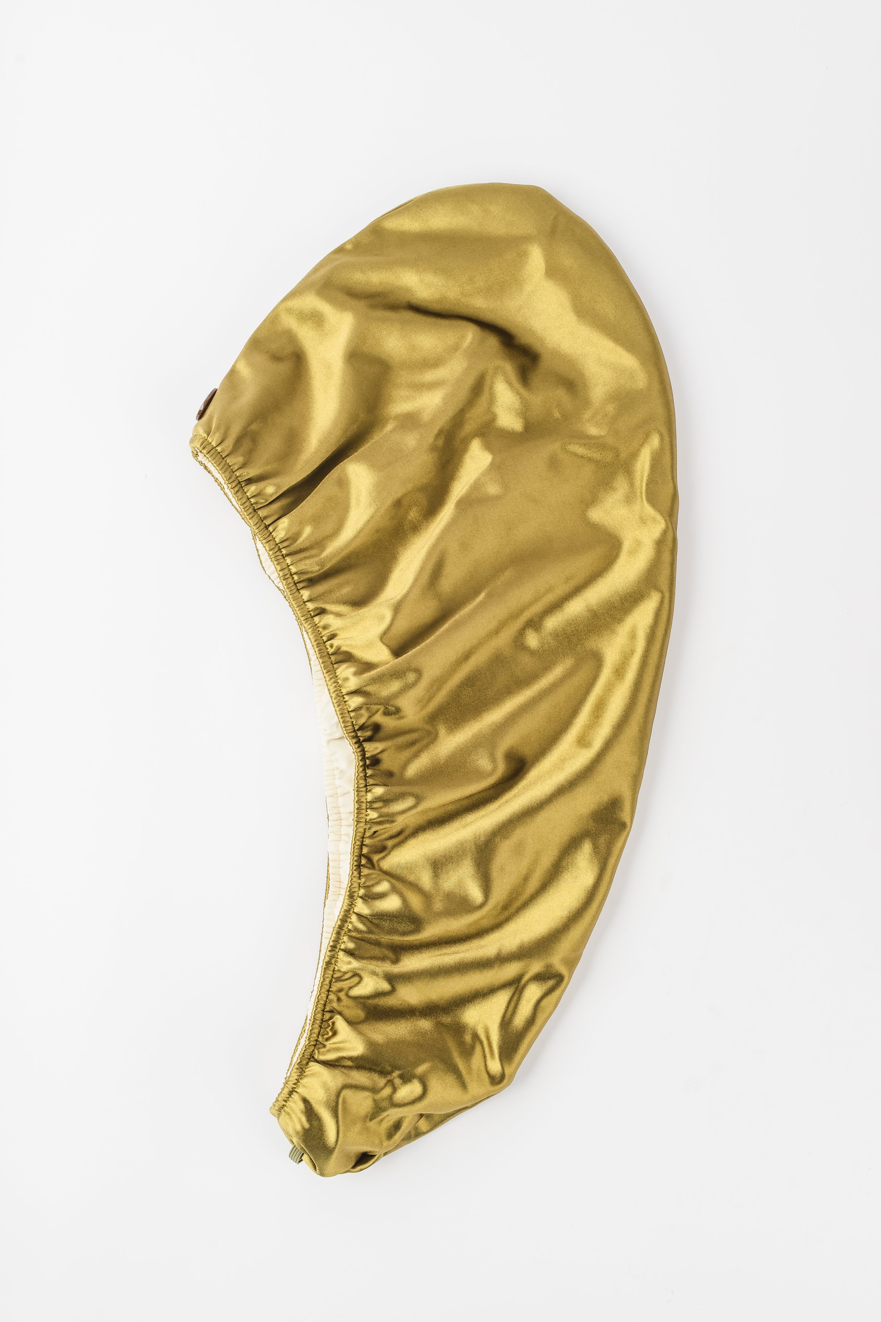 Nora Rose Double-Layered Satin & Bamboo Hair Turban