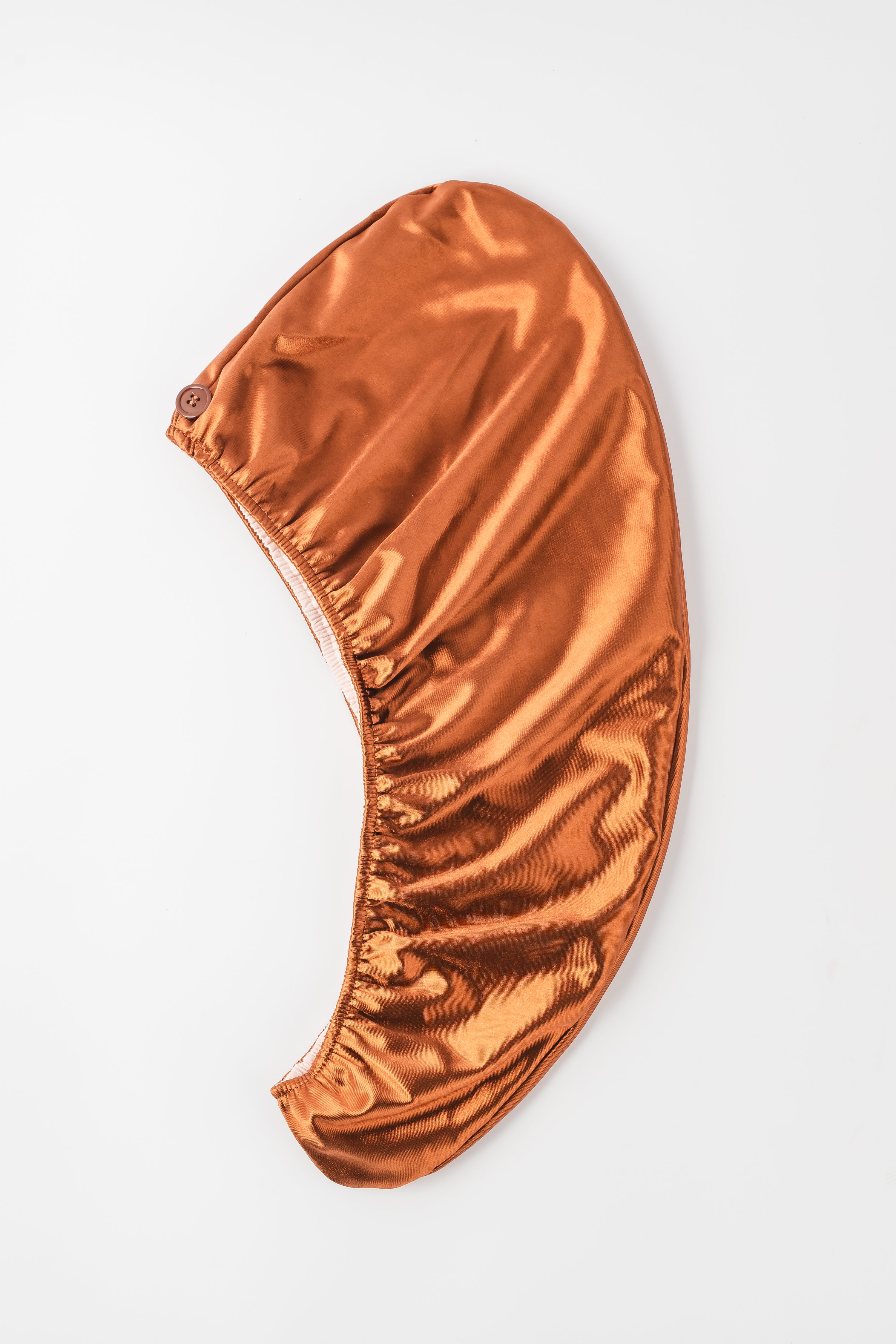 Nora Rose Double-Layered Satin & Bamboo Hair Turban