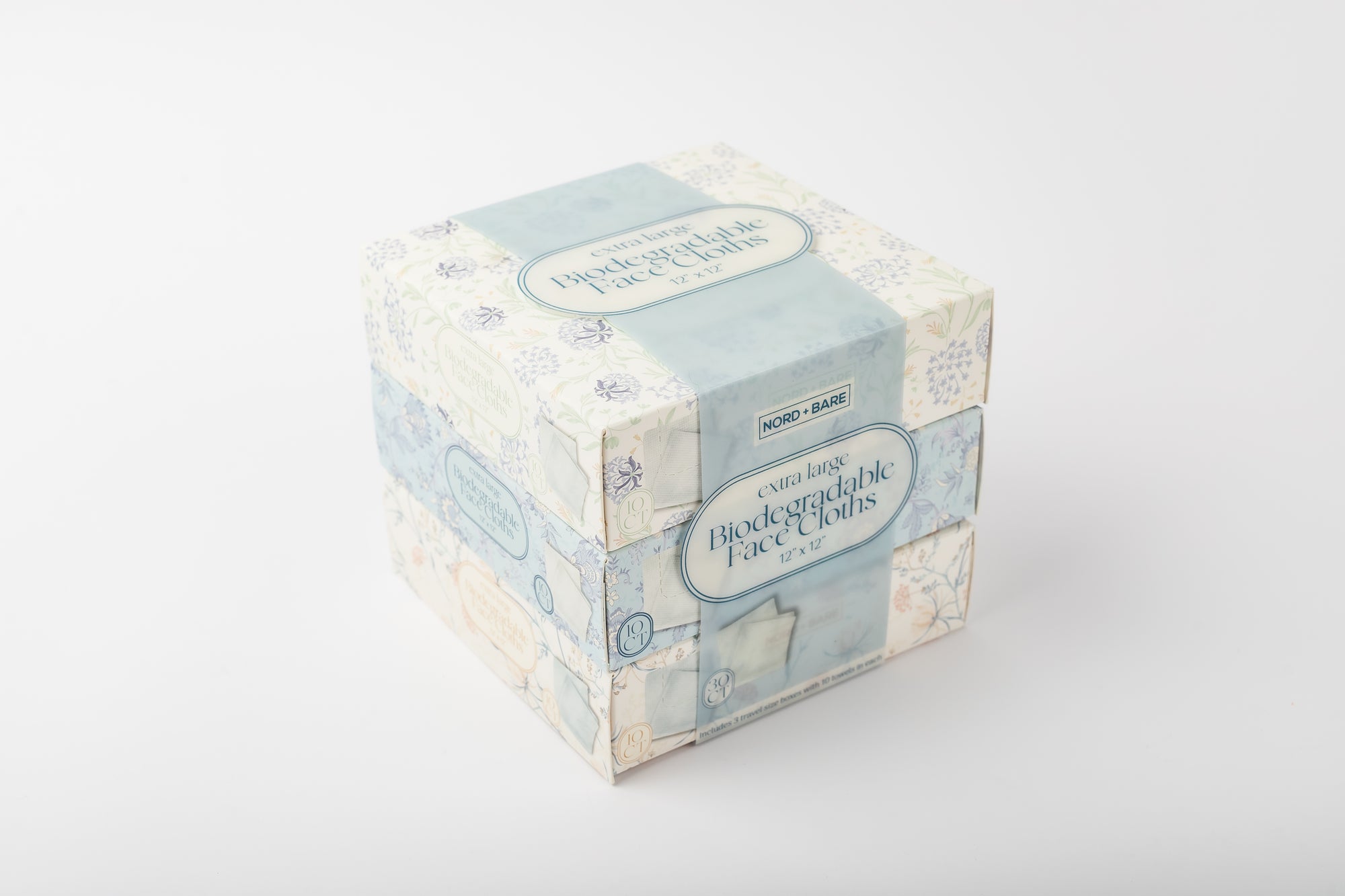 Nord + Bare XL 3pk Biodegradable Face Cloths
