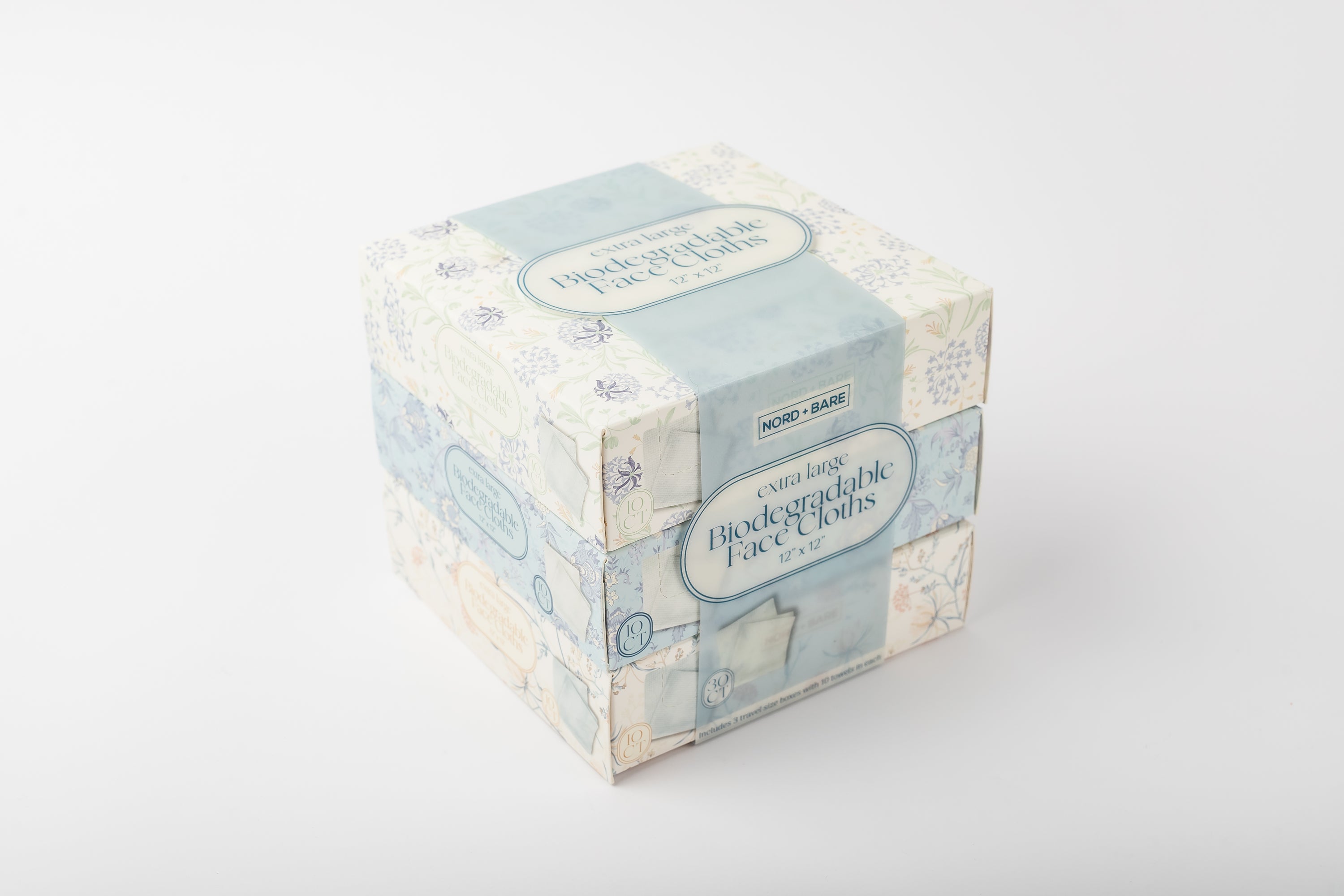 Nord + Bare XL 3pk Biodegradable Face Cloths