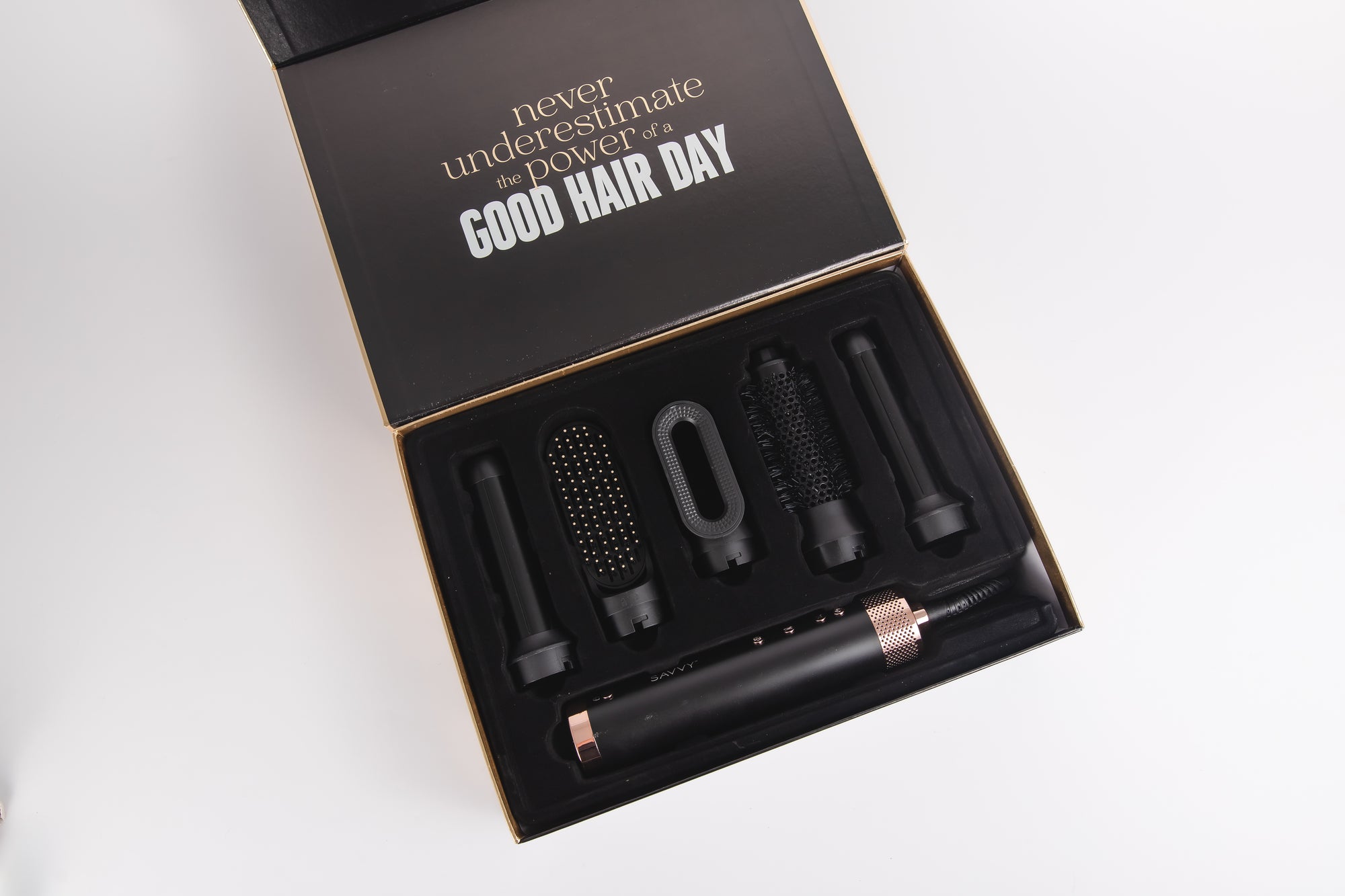 Black Savvy Ceramic 7pc Pro Styler