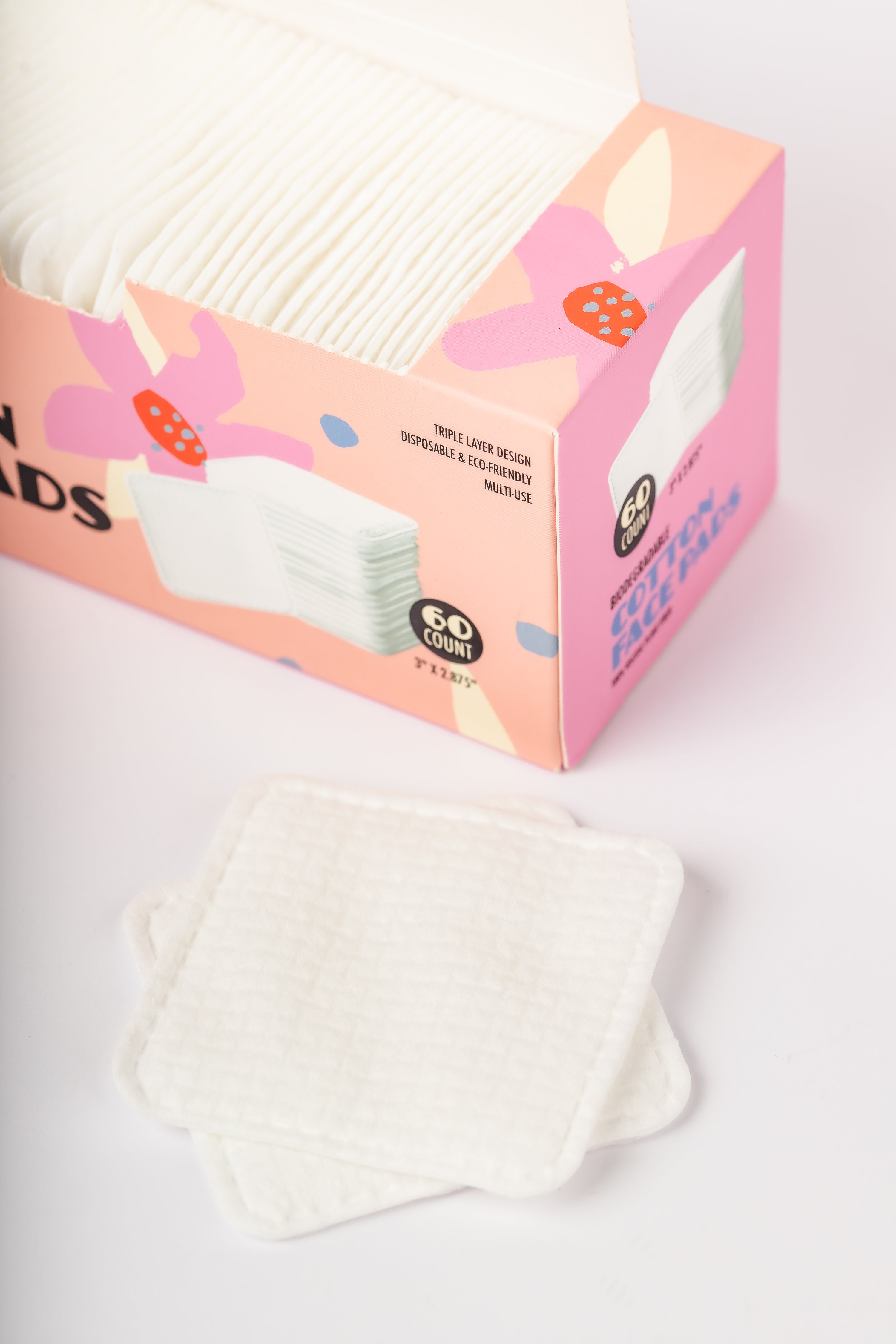 Fresh Face Biodegradable Cotton Face Pads