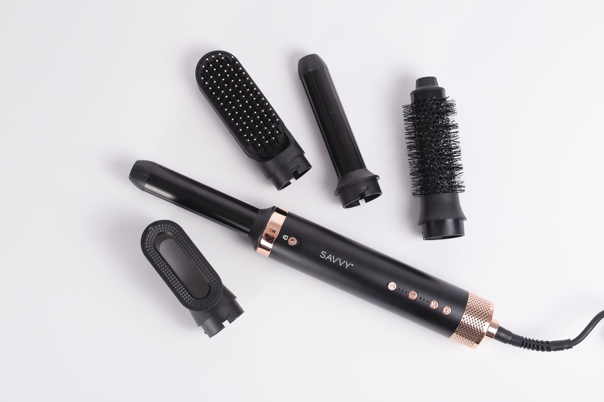 Black Savvy Ceramic 7pc Pro Styler