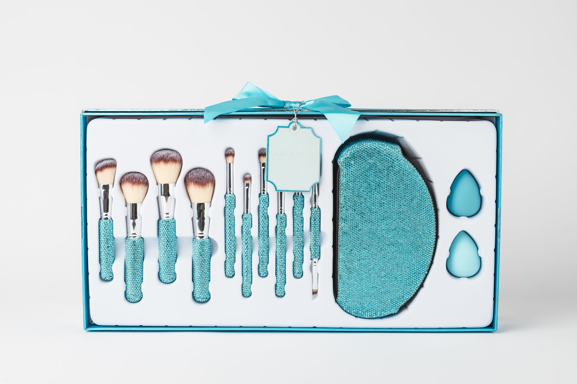 PRE-ORDER | AQUAMARINE BLING Glitz & Glam | 13pc Makeup Brush Set |  GG4678