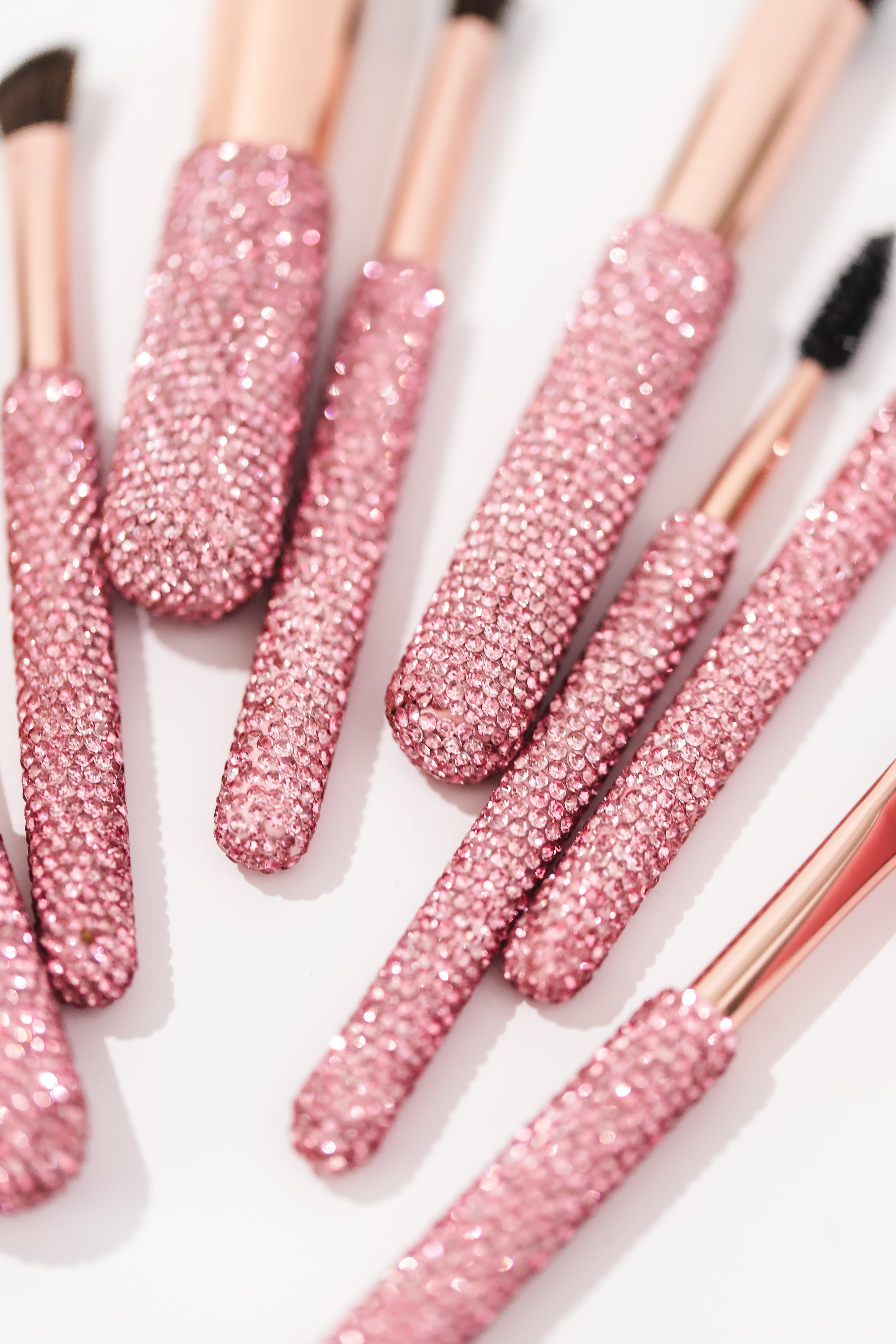 Dusty Pink Glitz & Glam |11pc Travel Brush Set | GG18775