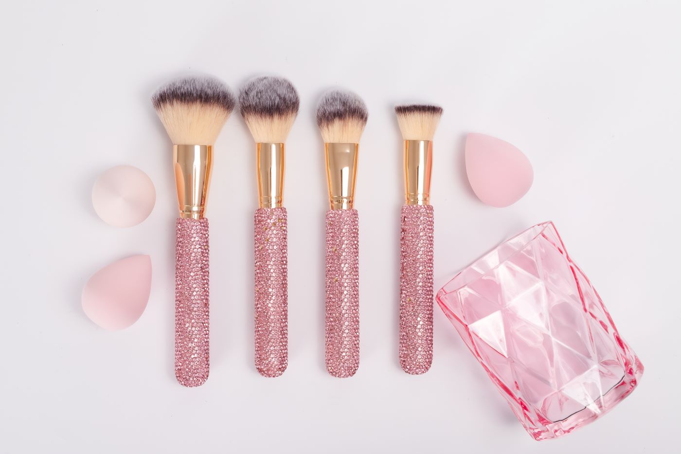 Pink Glitz & Glam | 8pc Oversized Essential Brush Set
