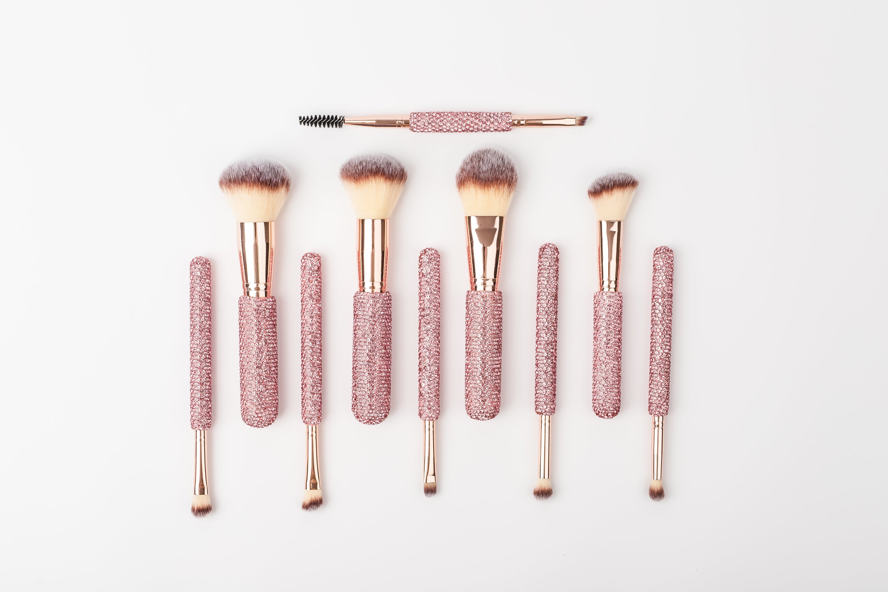 LIGHT ROSE BLING Glitz & Glam | 13pc Makeup Brush Set |  GG4867
