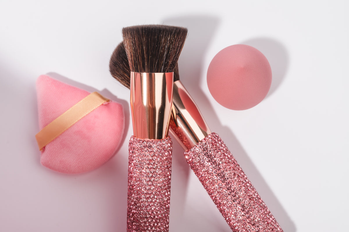 Light Rose Glitz & Glam 4pc Kabuki Face Set GG18749, product photograph 90