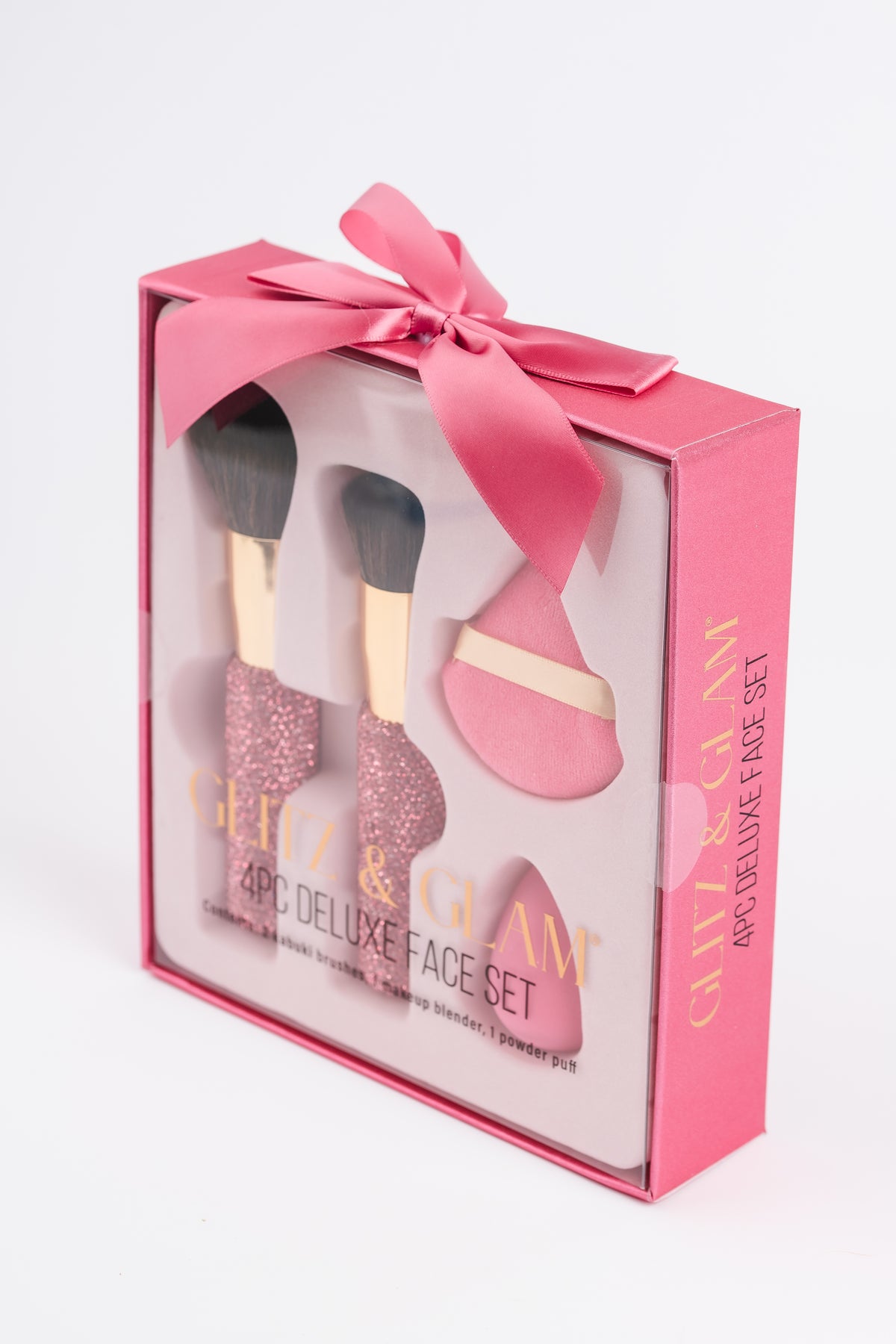 Ruby Pink Glitz & Glam 4pc Kabuki Face Set GG18752, product photograph 100