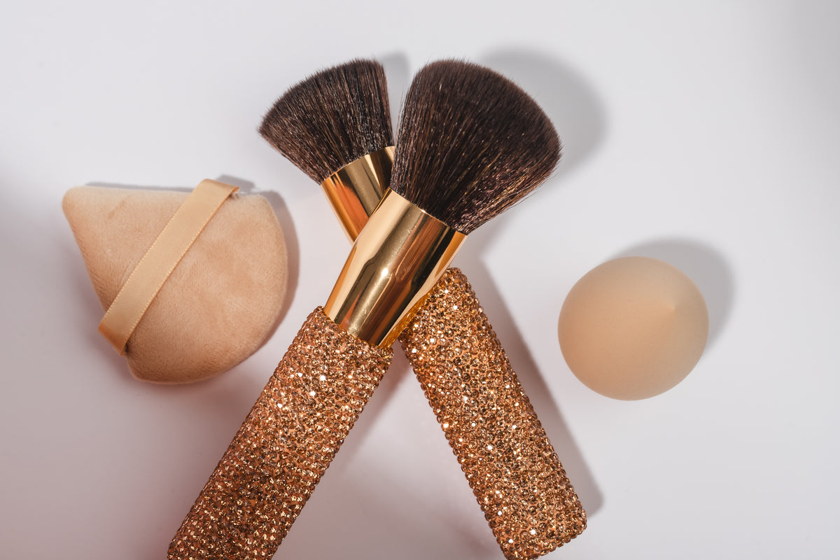 Gold Glitz & Glam 4pc Kabuki Face Set GG26398, product photograph 98