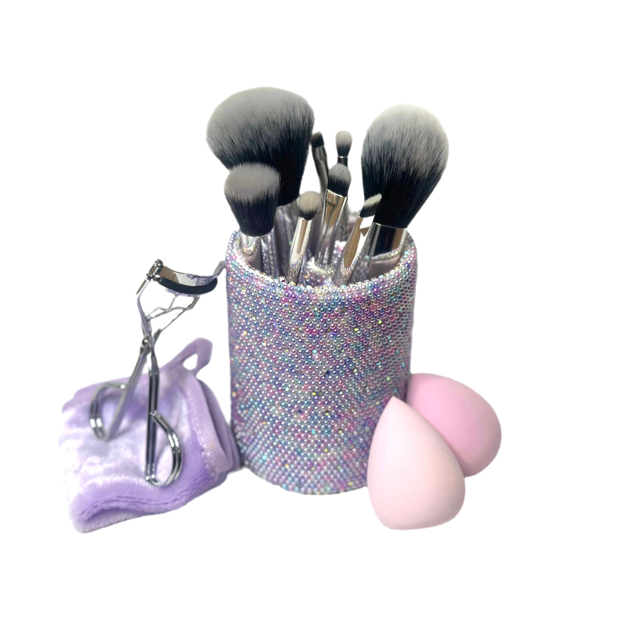 Glam Makeup & Brush Holders. Bling Jars For Makeup & Brushes