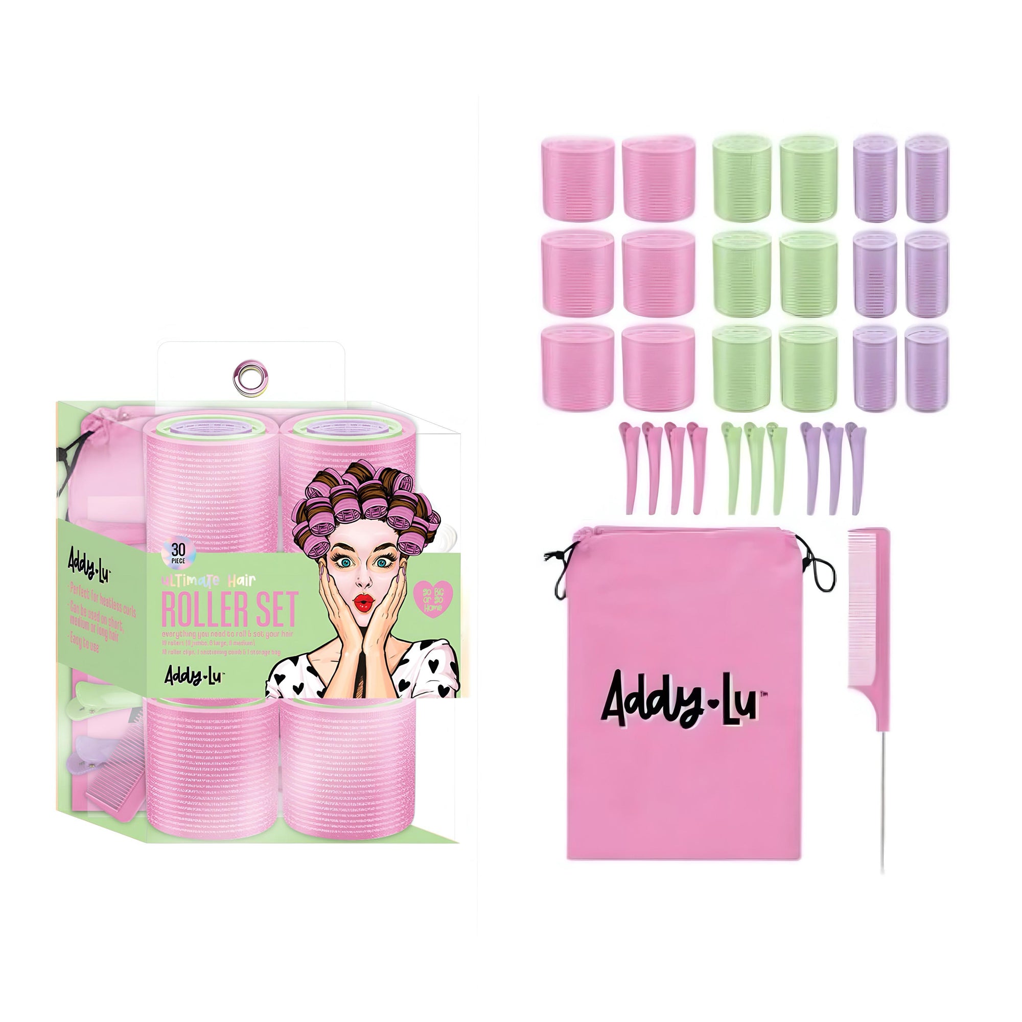 AddyLu Velcro Hair Roller Set