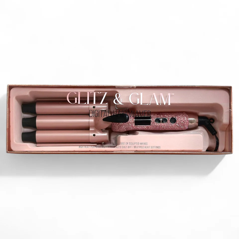 Glitz & Glam Triple Barrel HAIR WAVER Rose Gold | GG4394-DD