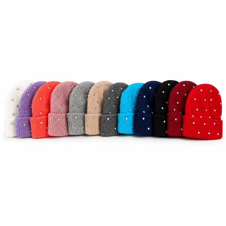 Rhinestone Beanie in all twelve colors